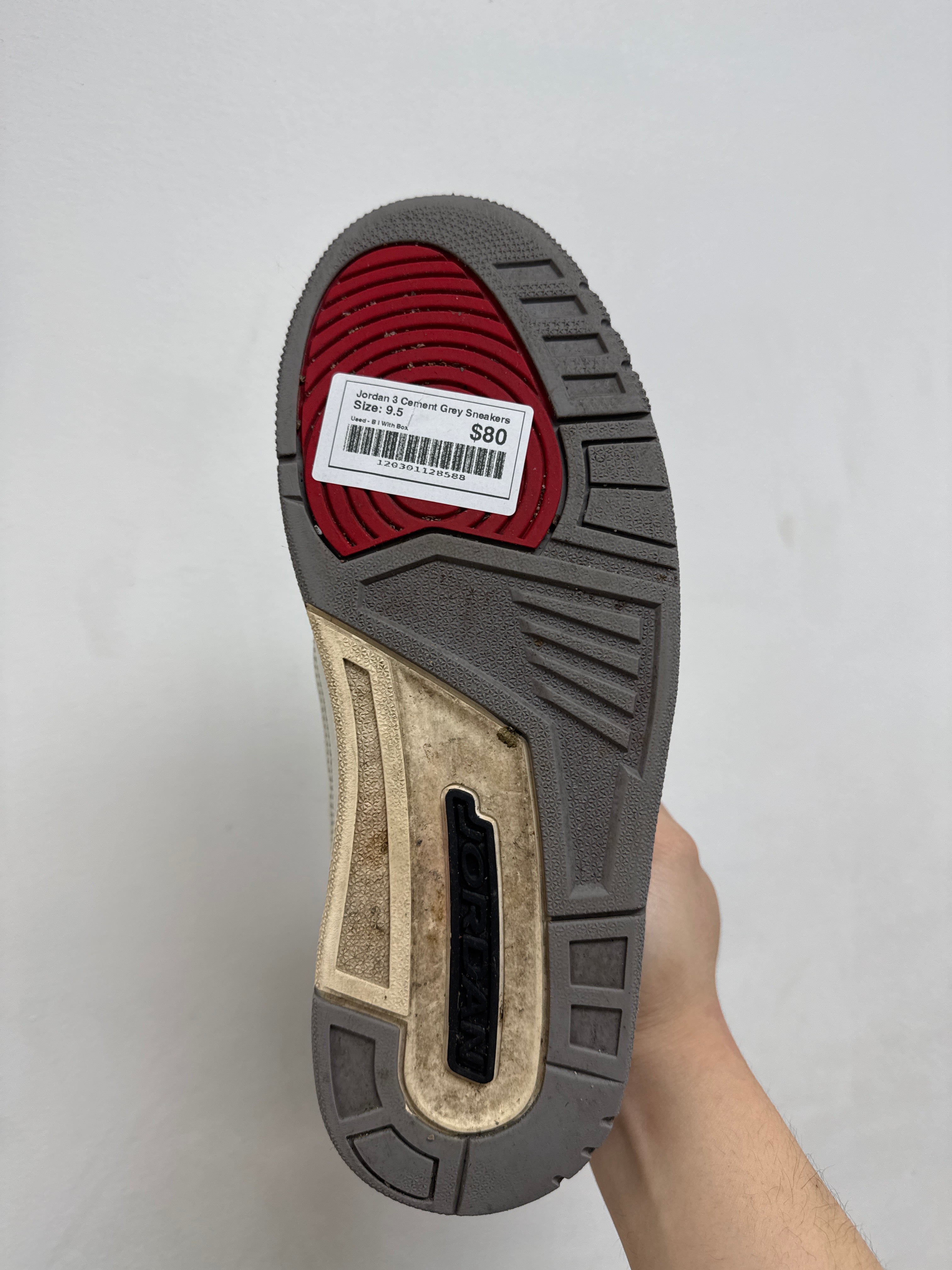 Jordan 3 Cement Grey Sneakers