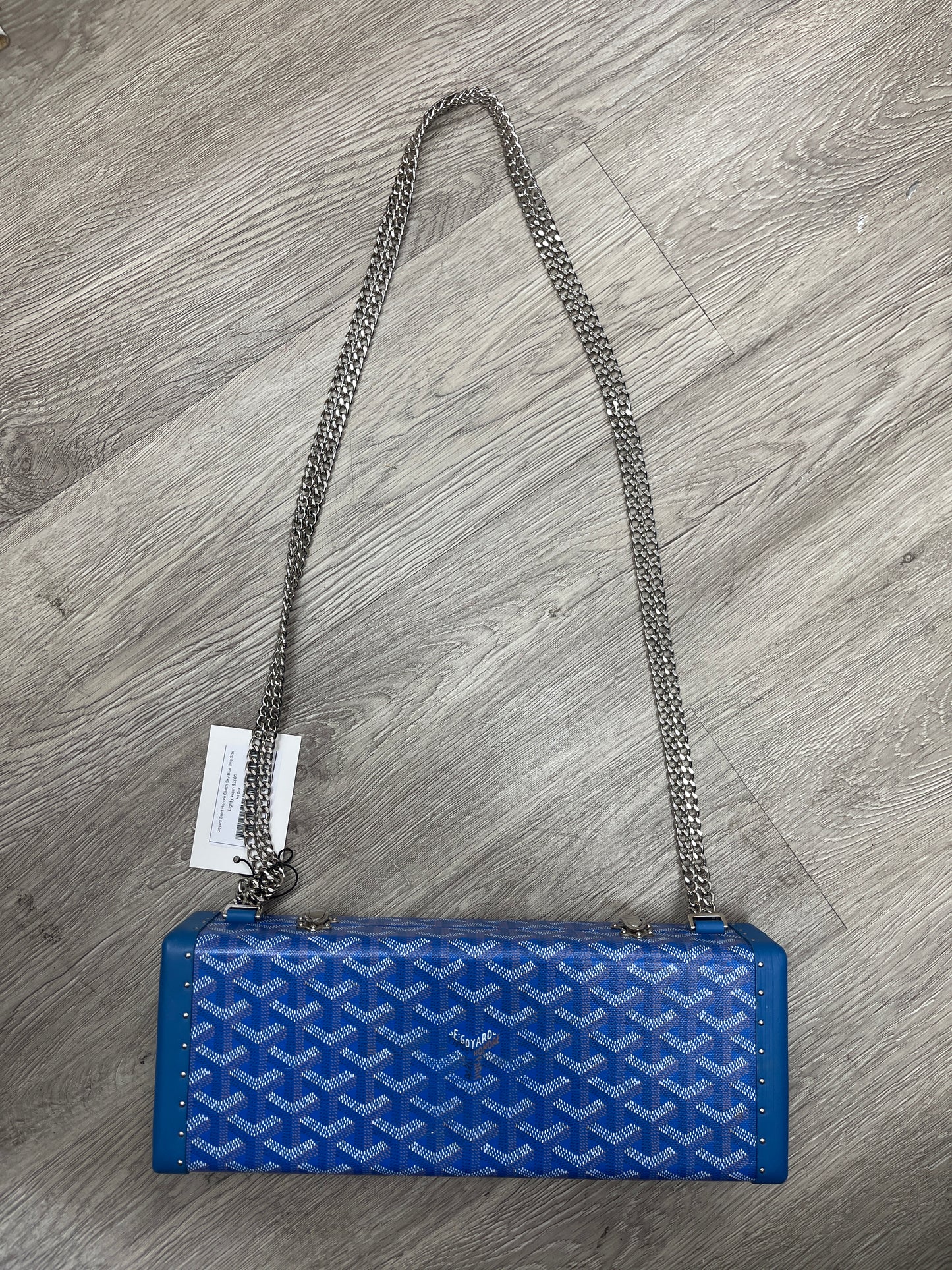 Goyard Saint Honore Clutch Sky Blue Lightly Worn No Box