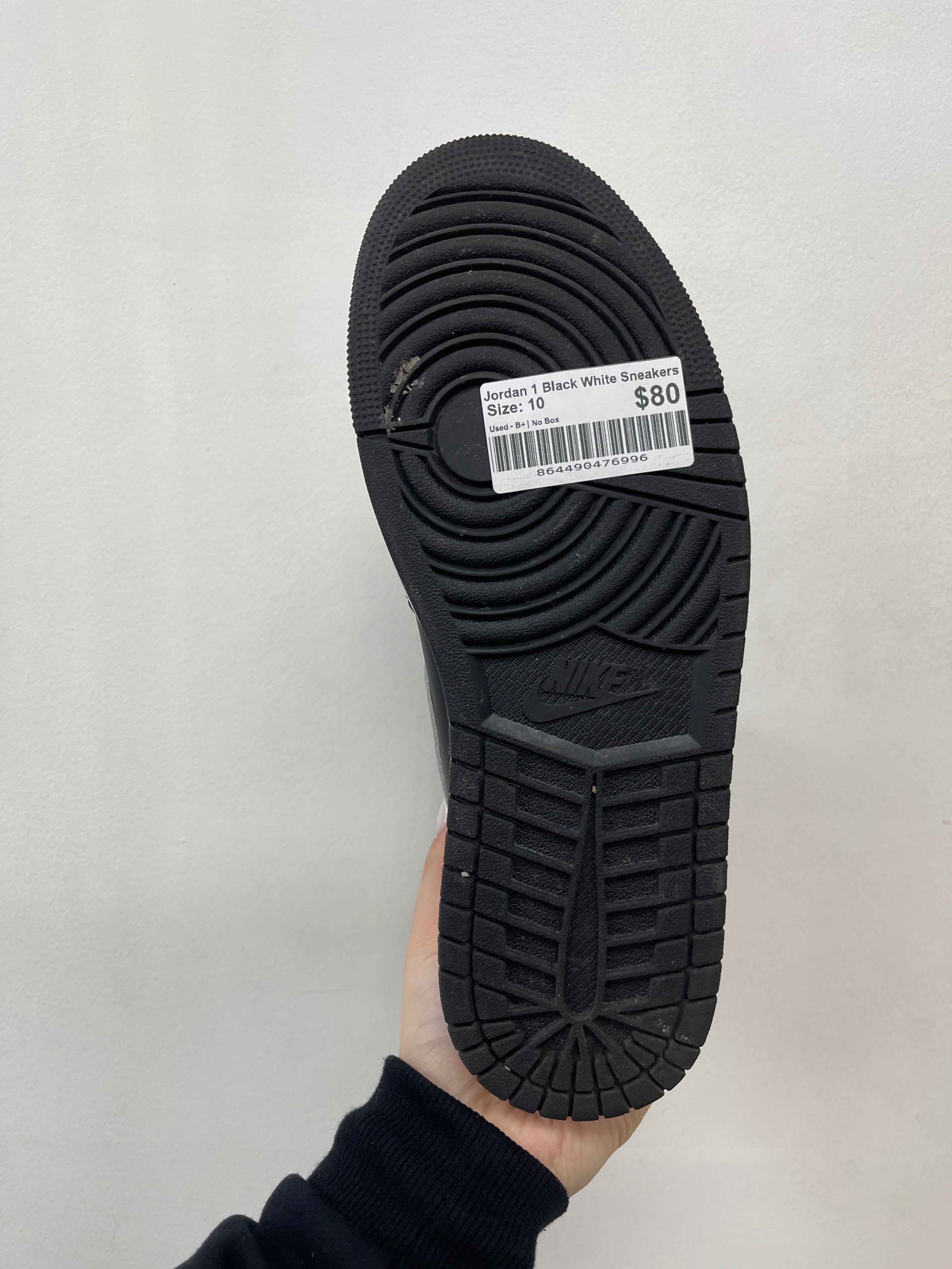 Jordan 1 Black White Sneakers