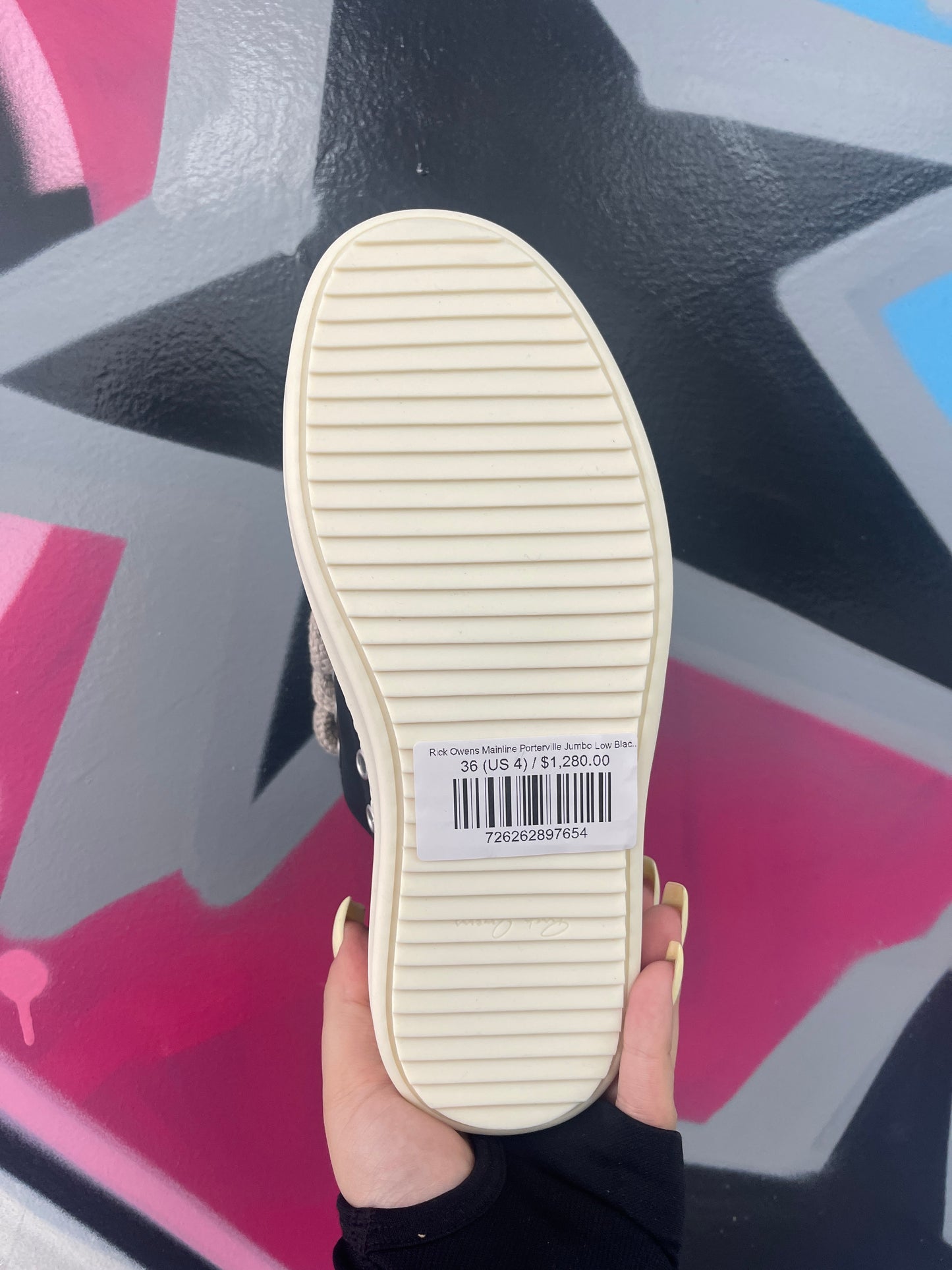 Rick Owens Mainline Porterville Jumbo Low Black New With Box