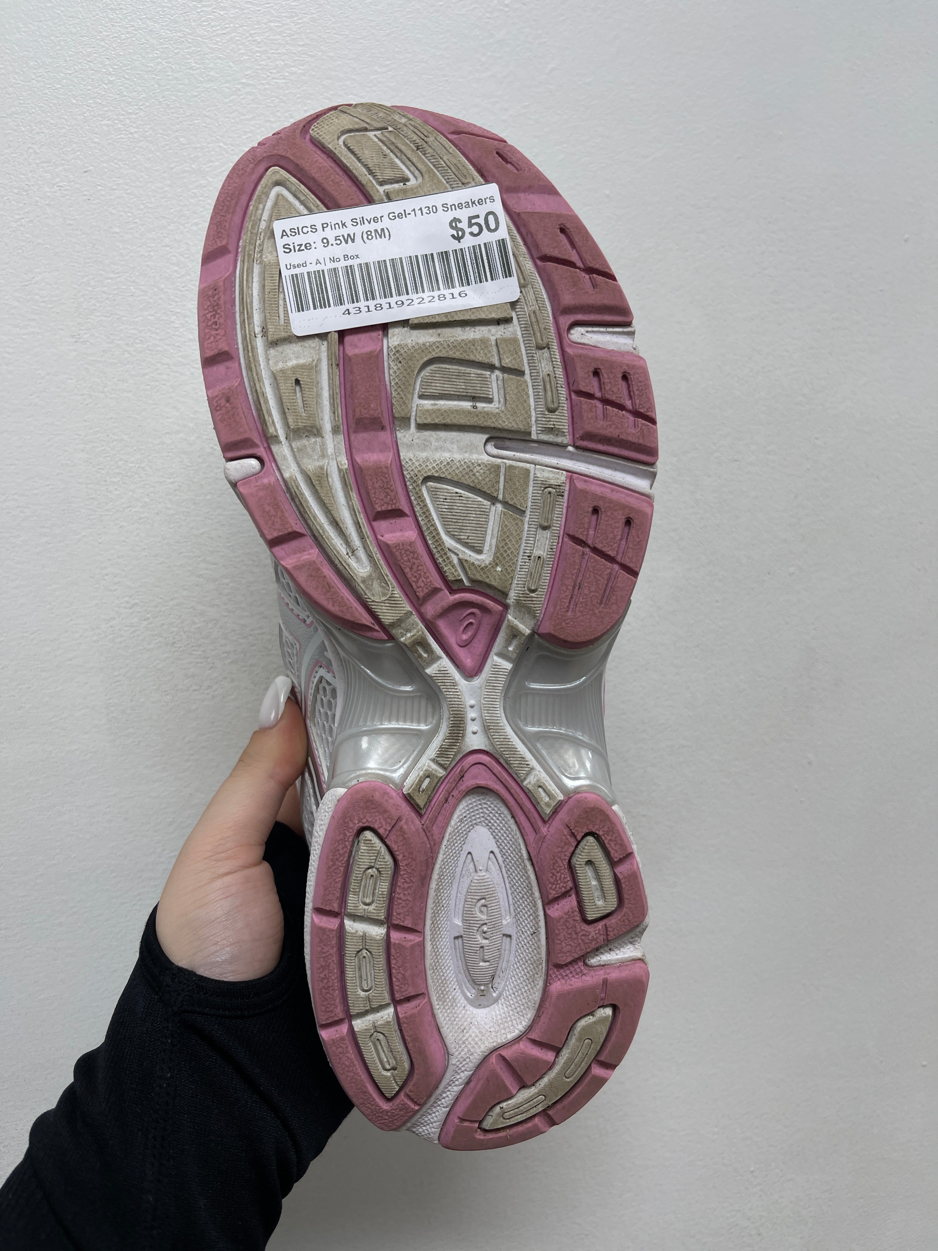 ASICS Pink Silver Gel-1130 Sneakers