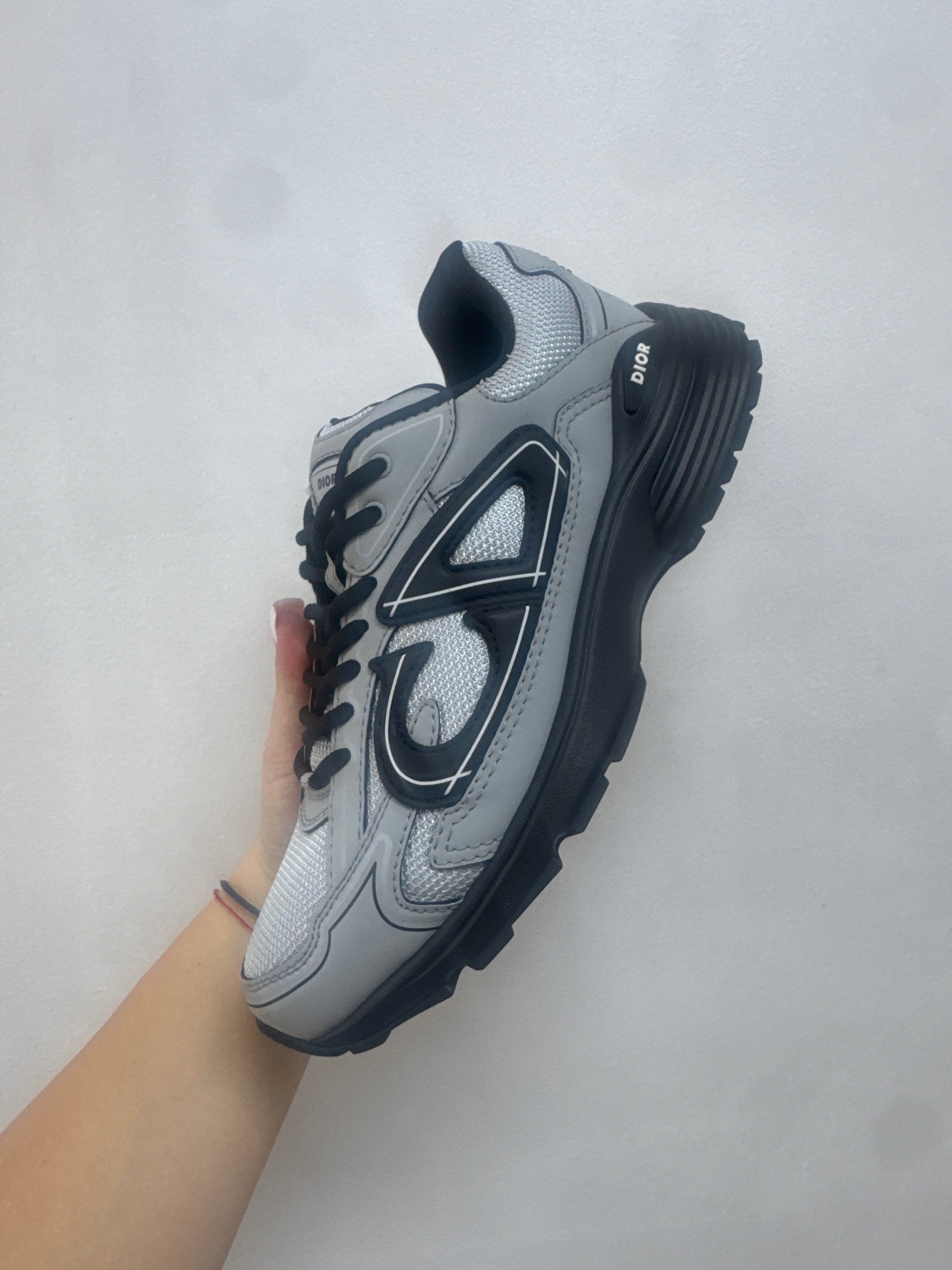 Dior B30 Grey Black Sneakers