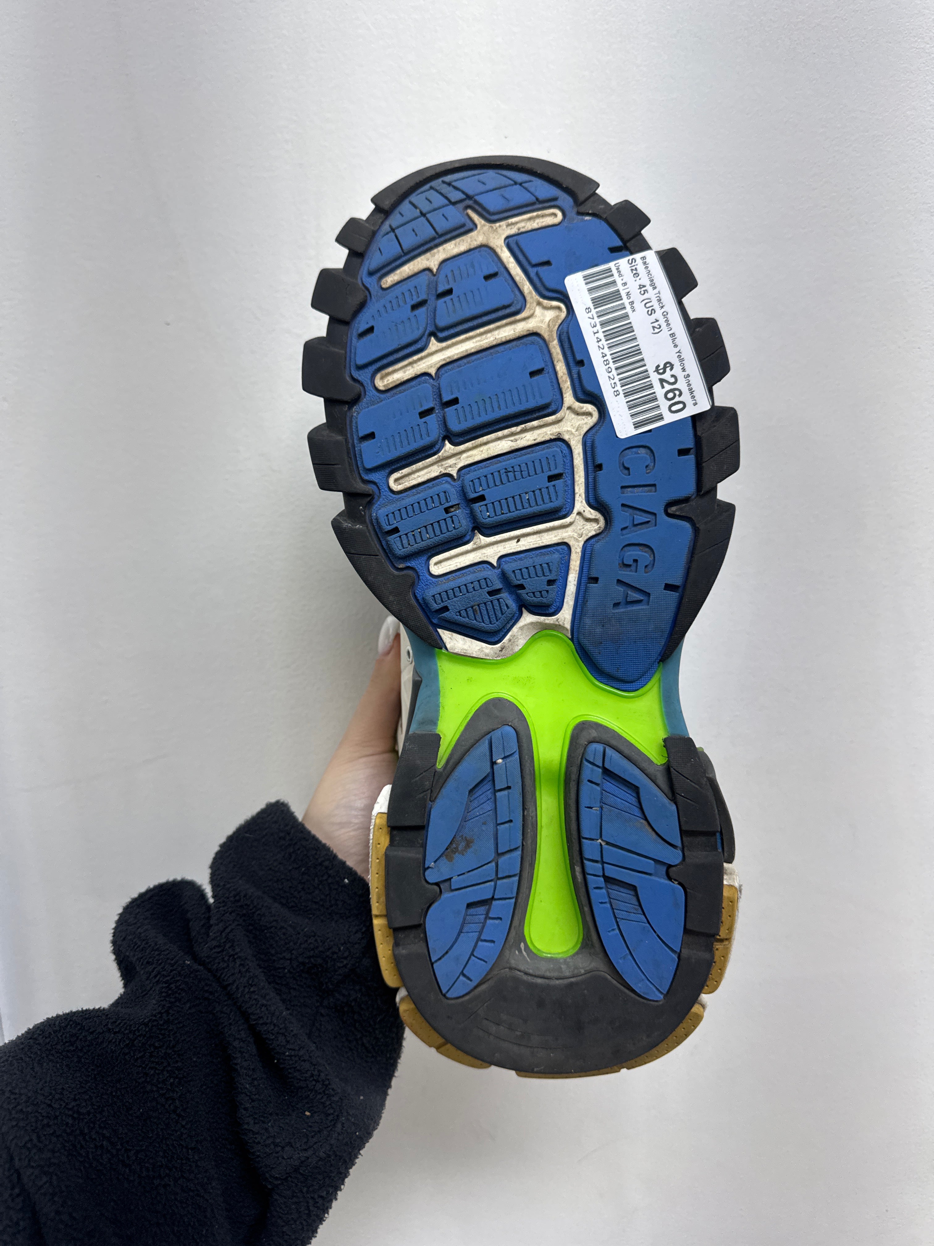 Balenciaga Track Green Blue Yellow Sneakers