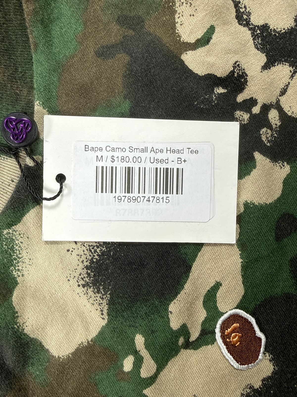 Bape Camo Small Ape Head Tee