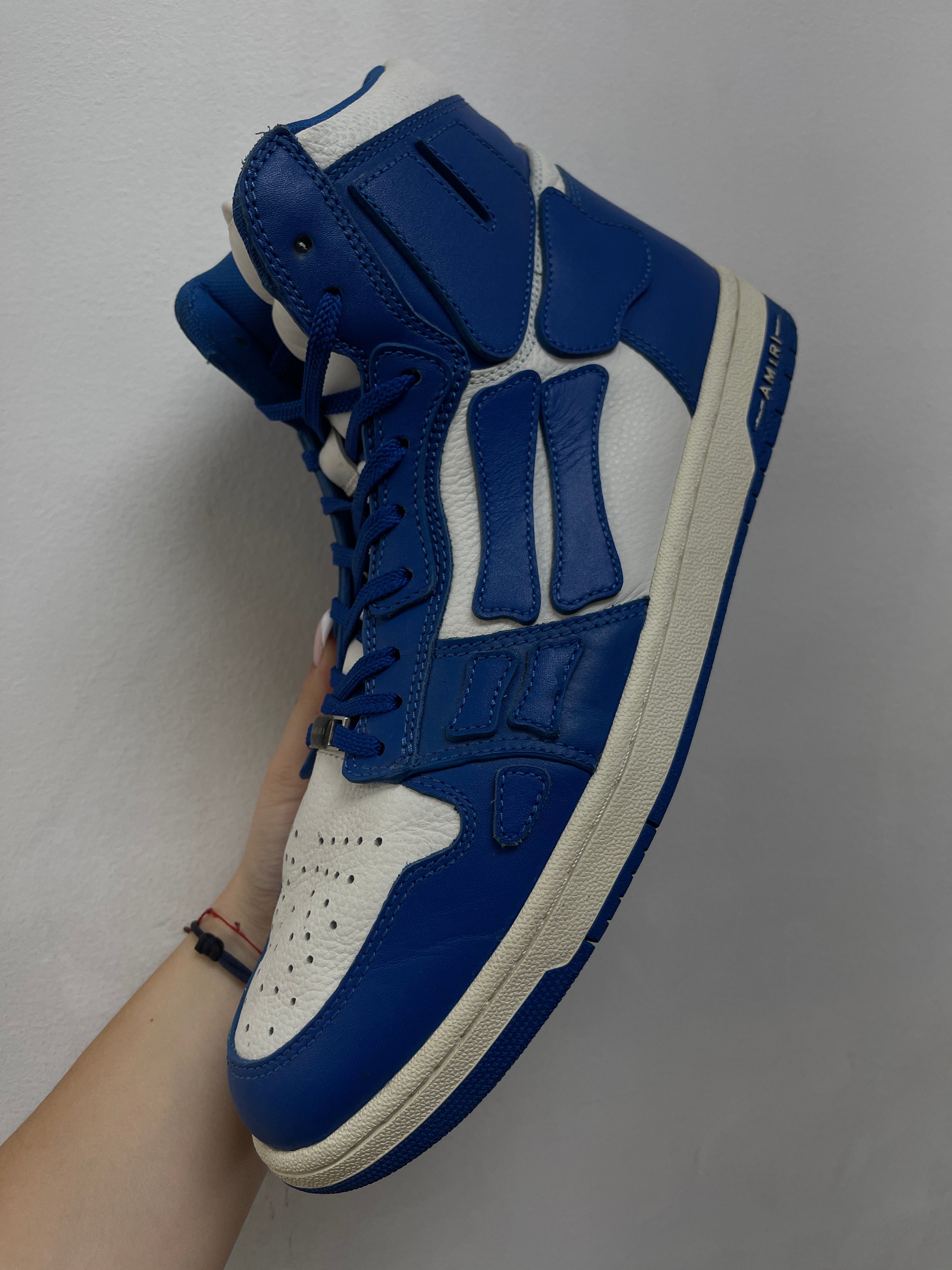 Amiri Blue White Skel Top High Sneakers