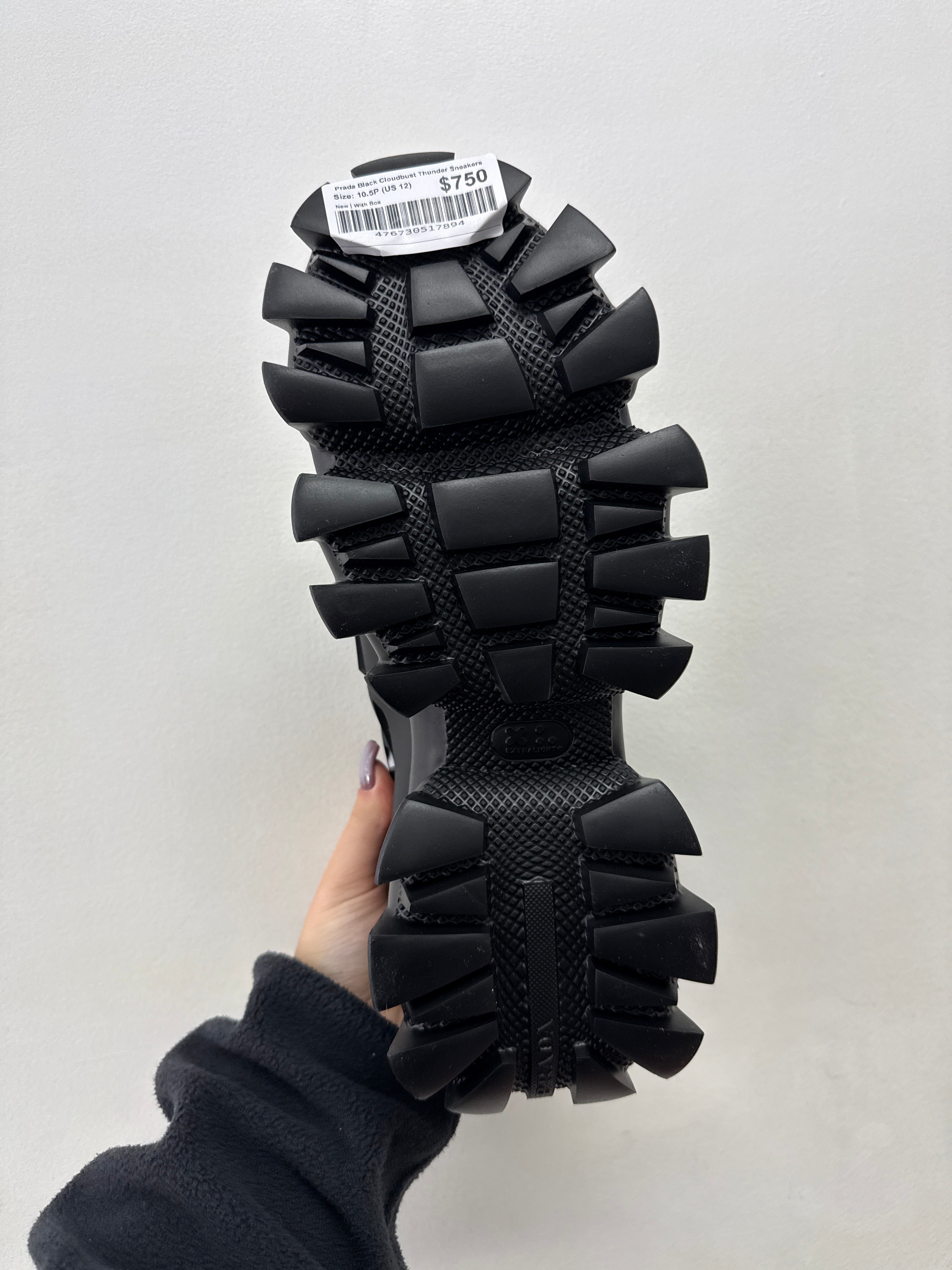 Prada Black Cloudbust Thunder Sneakers