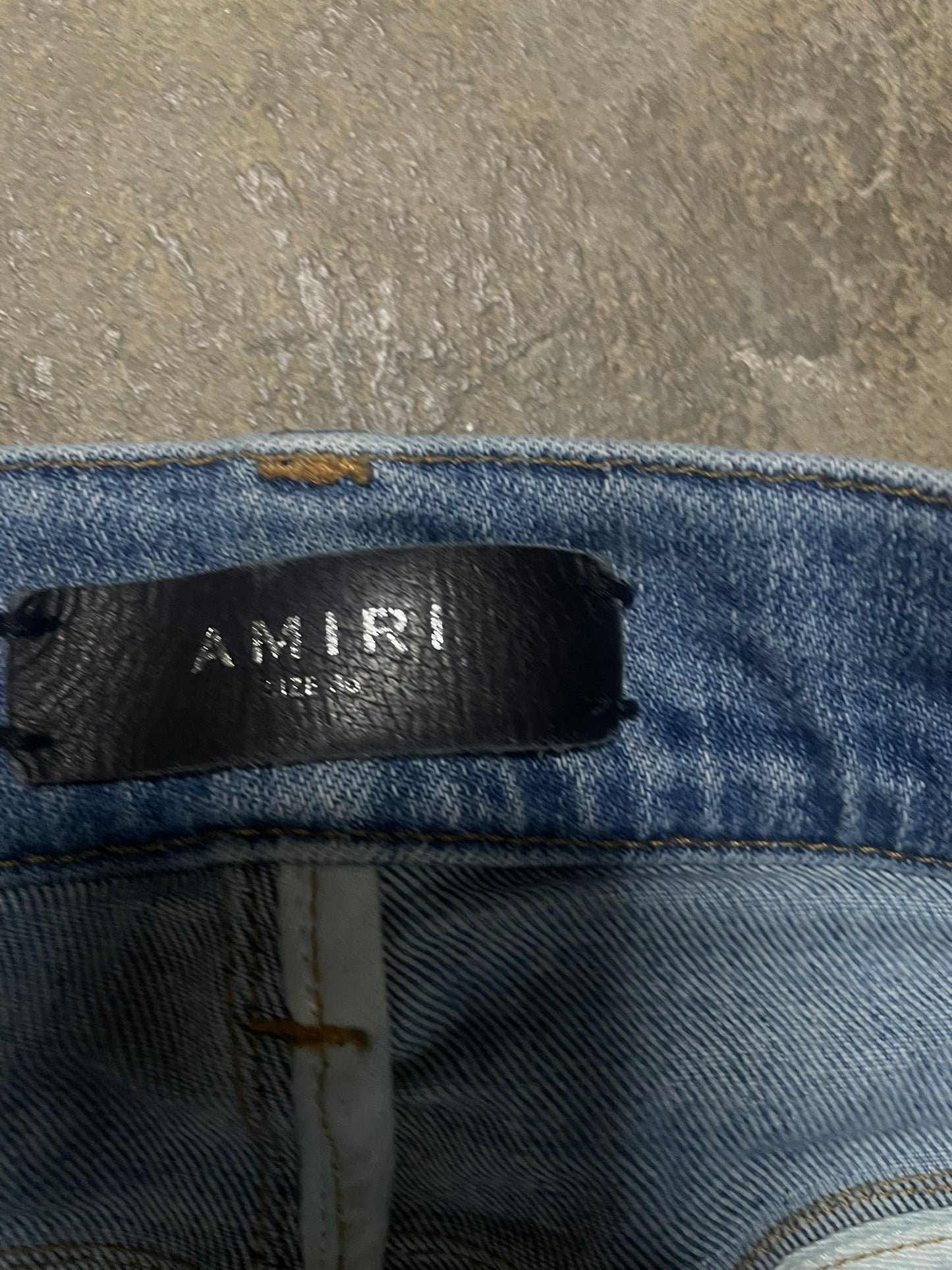 Amiri Plain Thrasher Light Wash Used 36