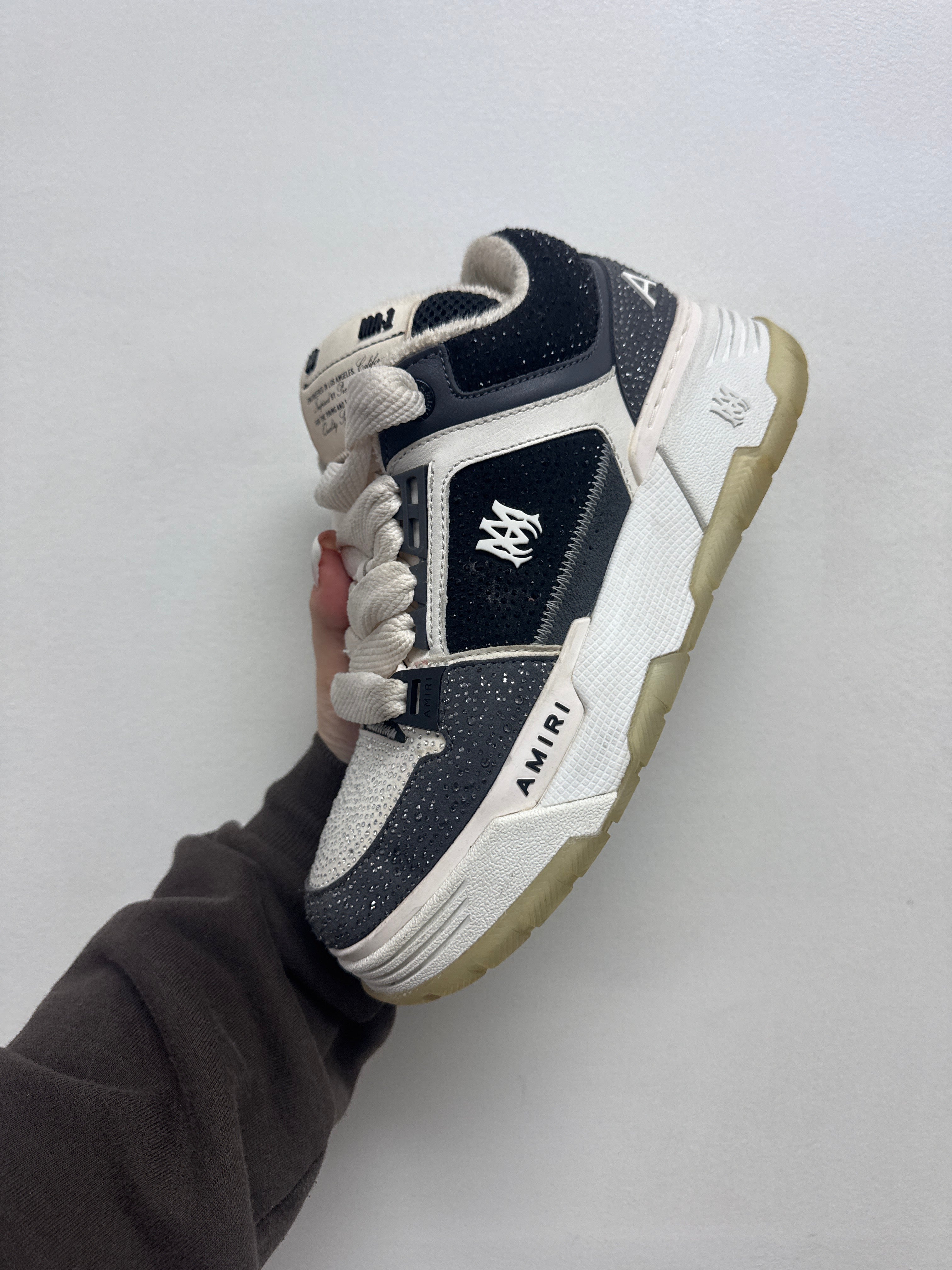 Amiri MA-1 Crystal Black White Sneakers