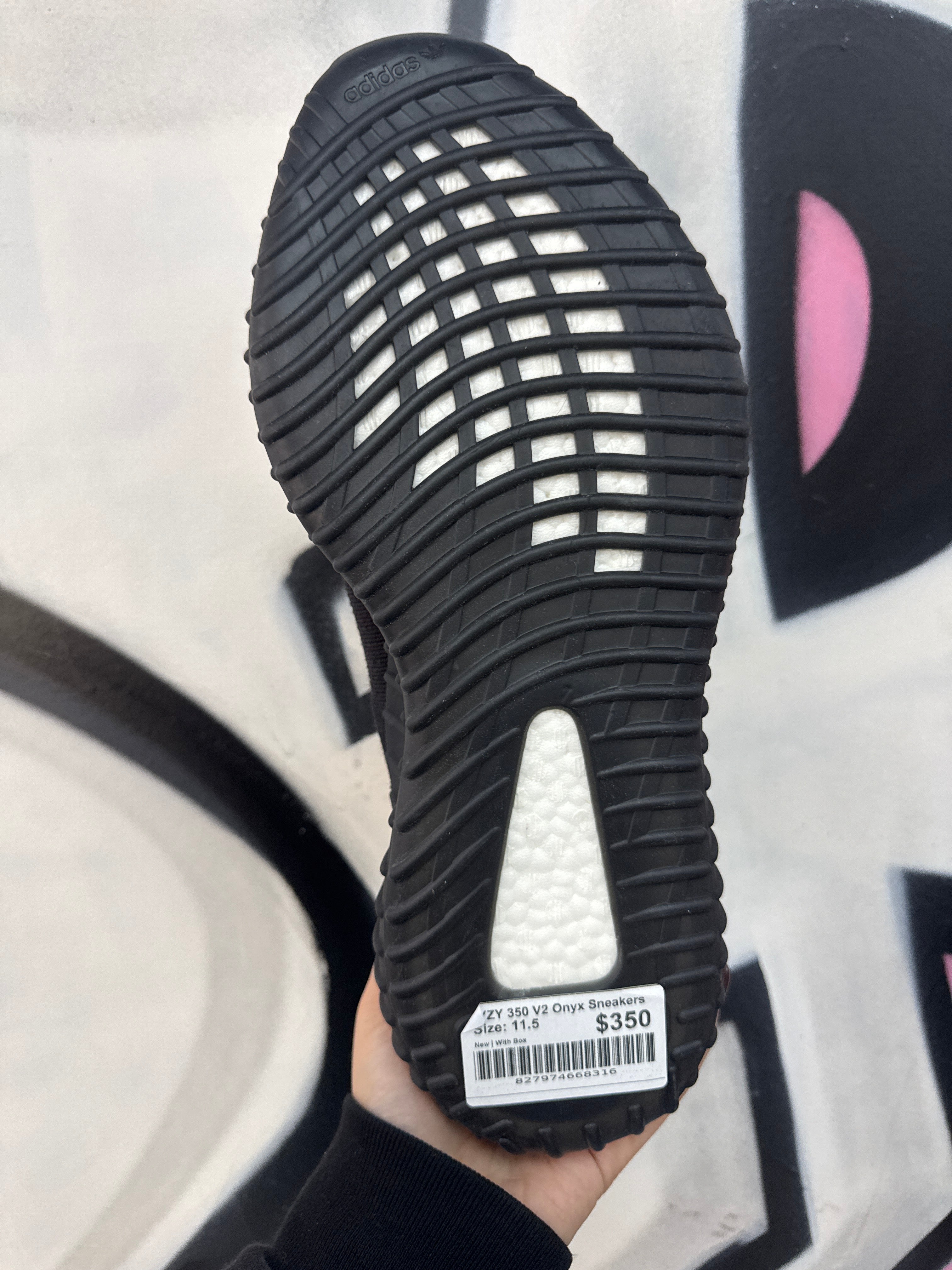 YZY 350 V2 Onyx Sneakers