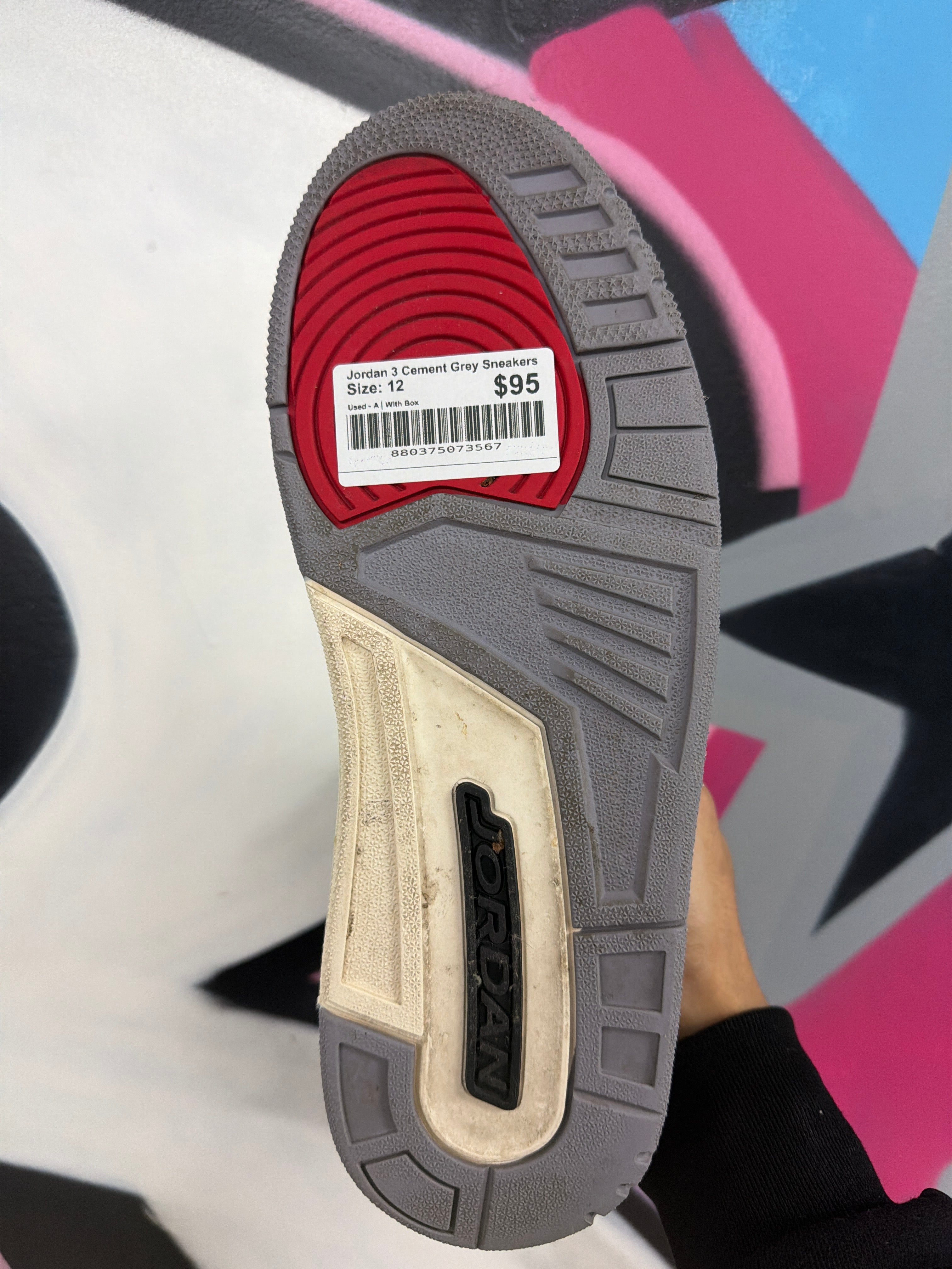 Jordan 3 Cement Grey Sneakers