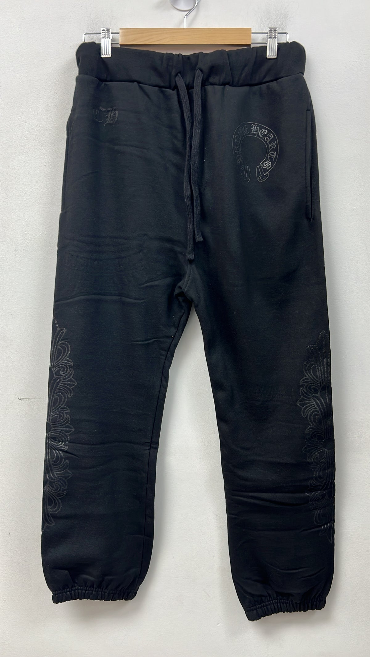 Chrome Hearts Black Online Floral Horseshoe Sweats