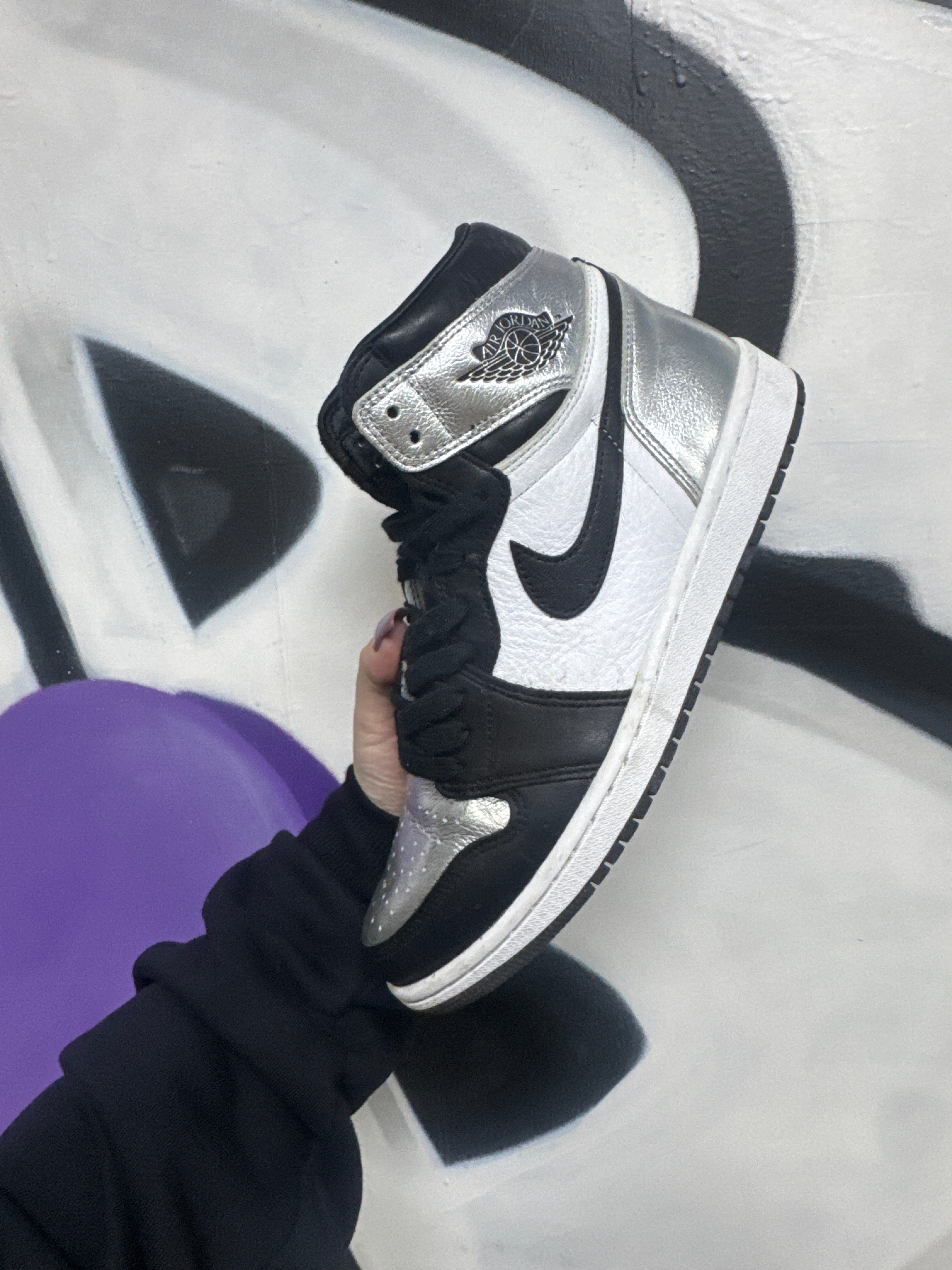 Jordan 1 Silver Toe Sneakers