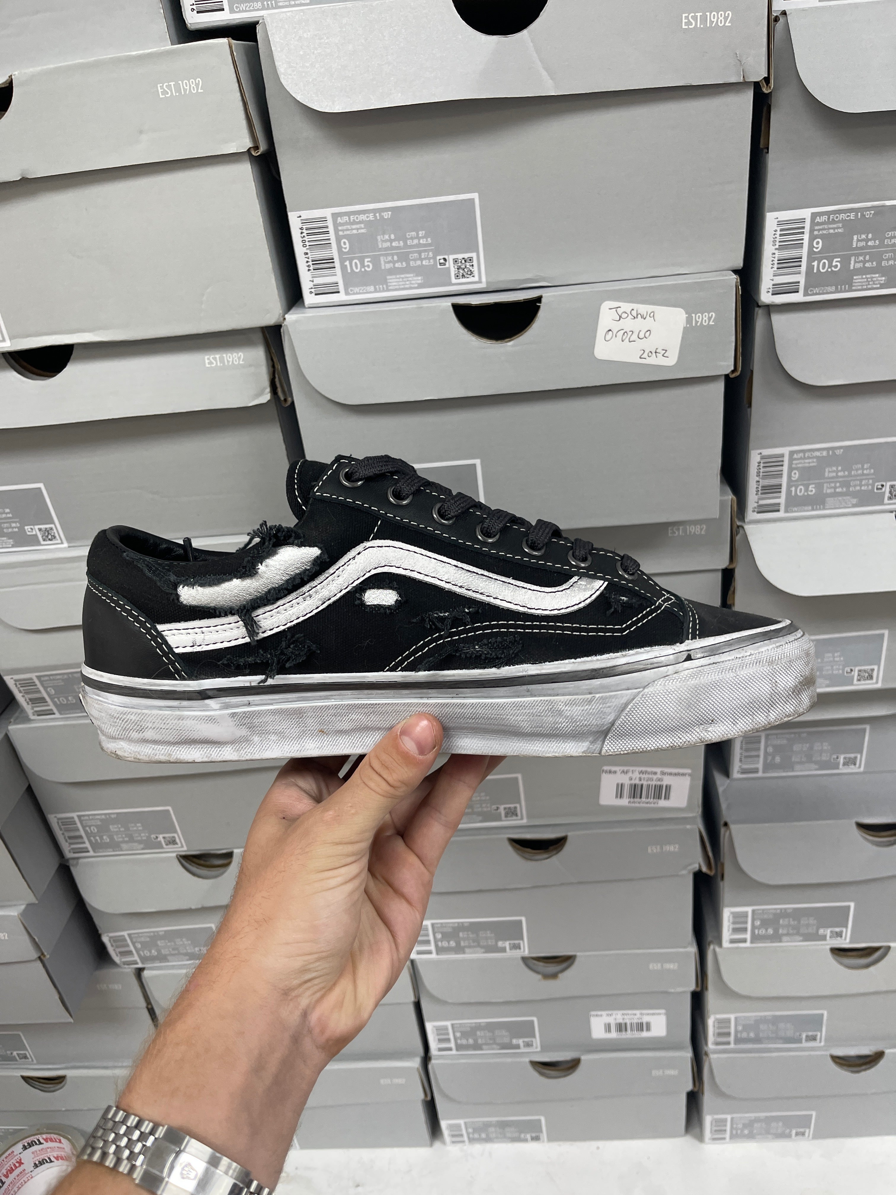 Vans Black Vibram Otw Old Skool 36 Sneakers