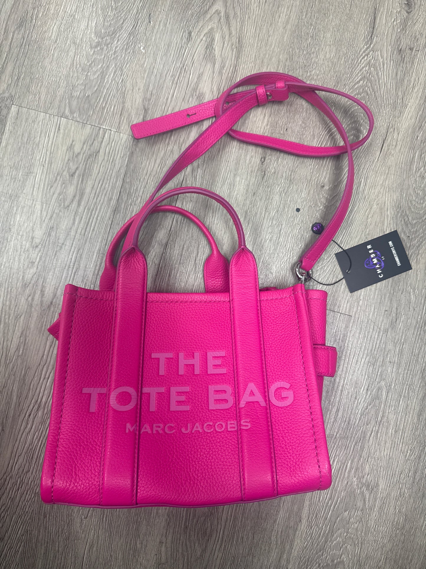 Marc Jacobs Tote Bag Hot Pink Leather Used