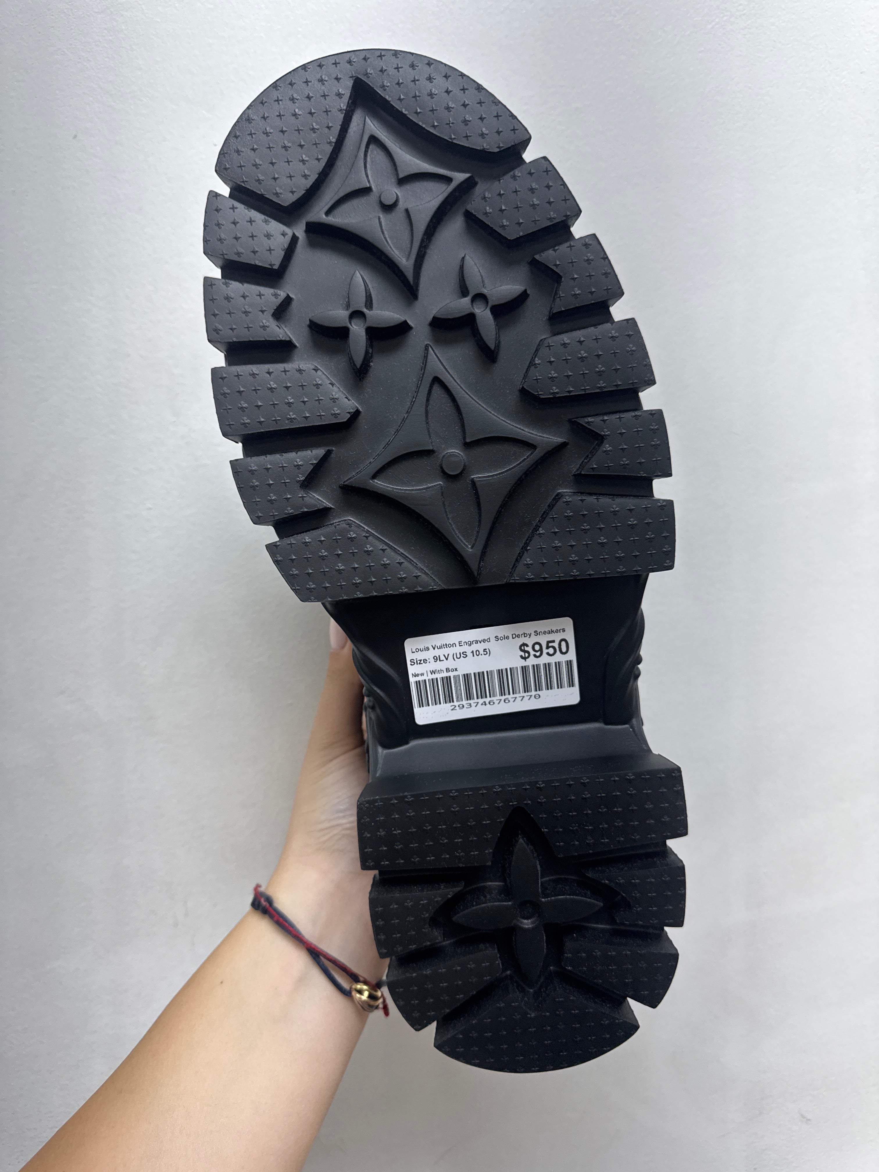 Louis Vuitton Engraved Sole Derby Sneakers