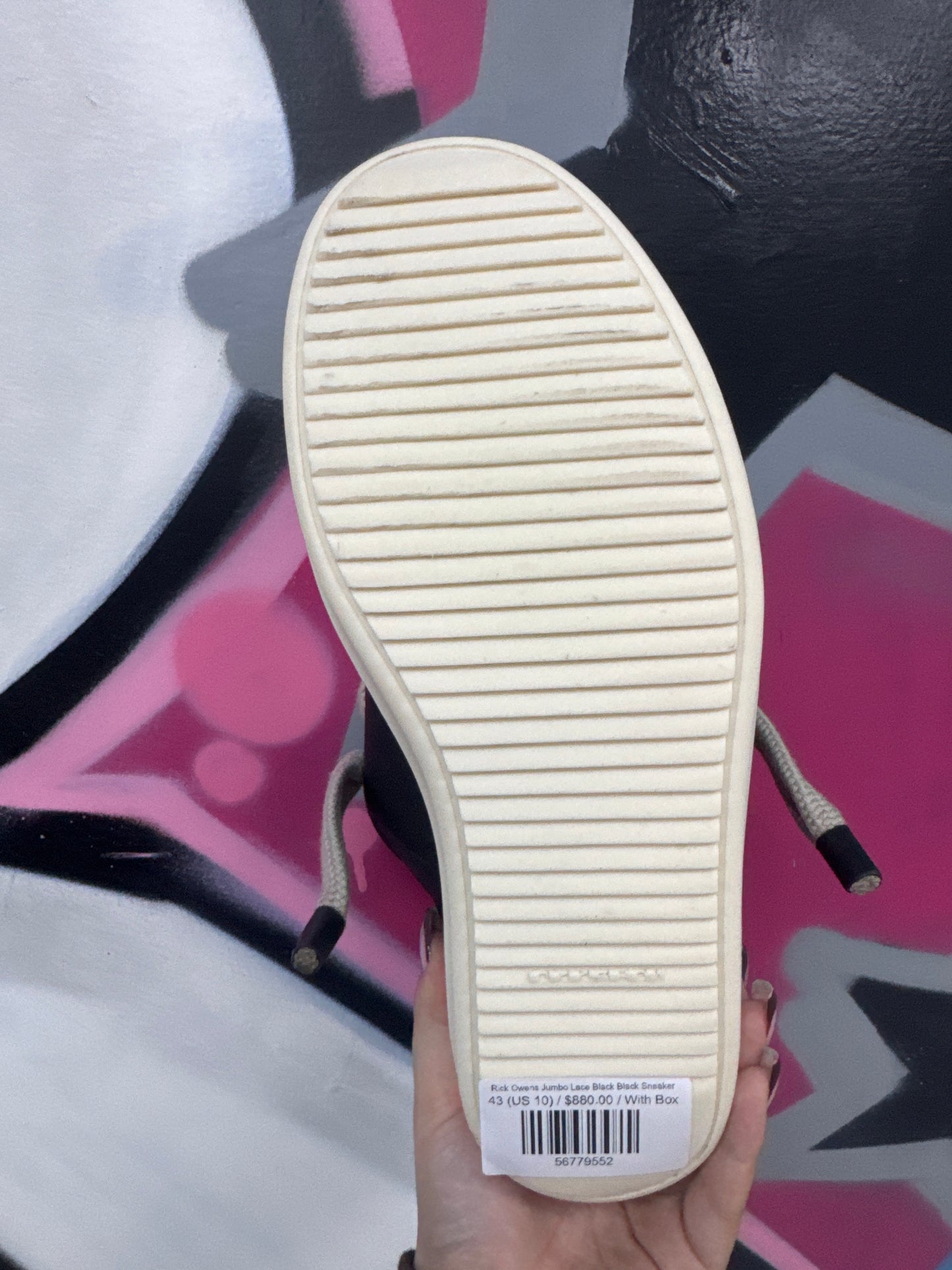 Rick Owens Jumbo Lace Black Black Sneaker