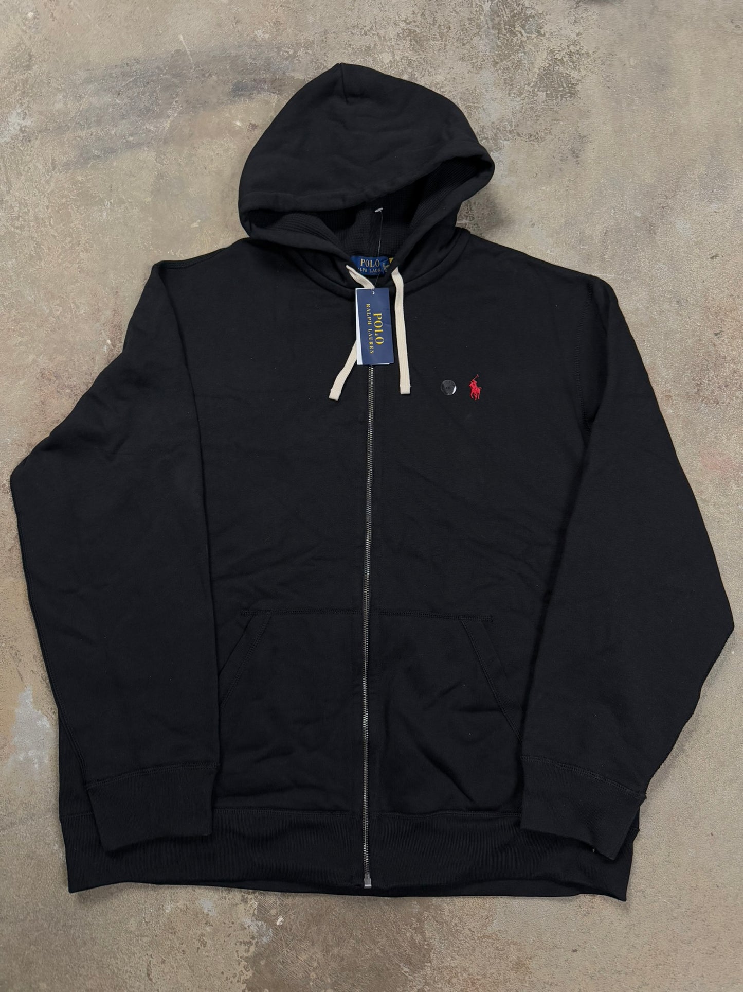 Polo Zip Up Black Red New XXL With Tags
