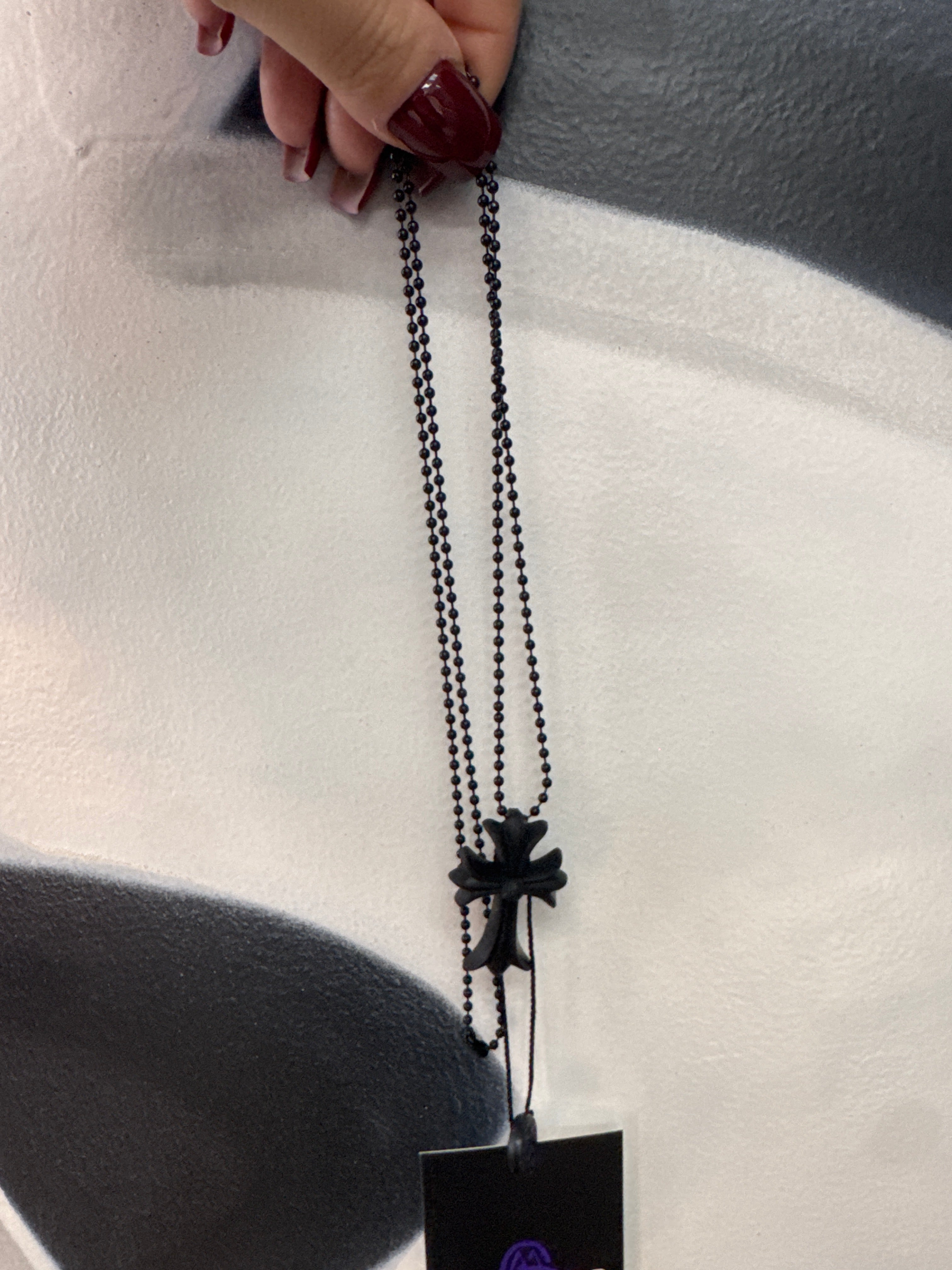 Chrome Hearts Black Silicone Necklace Accessories