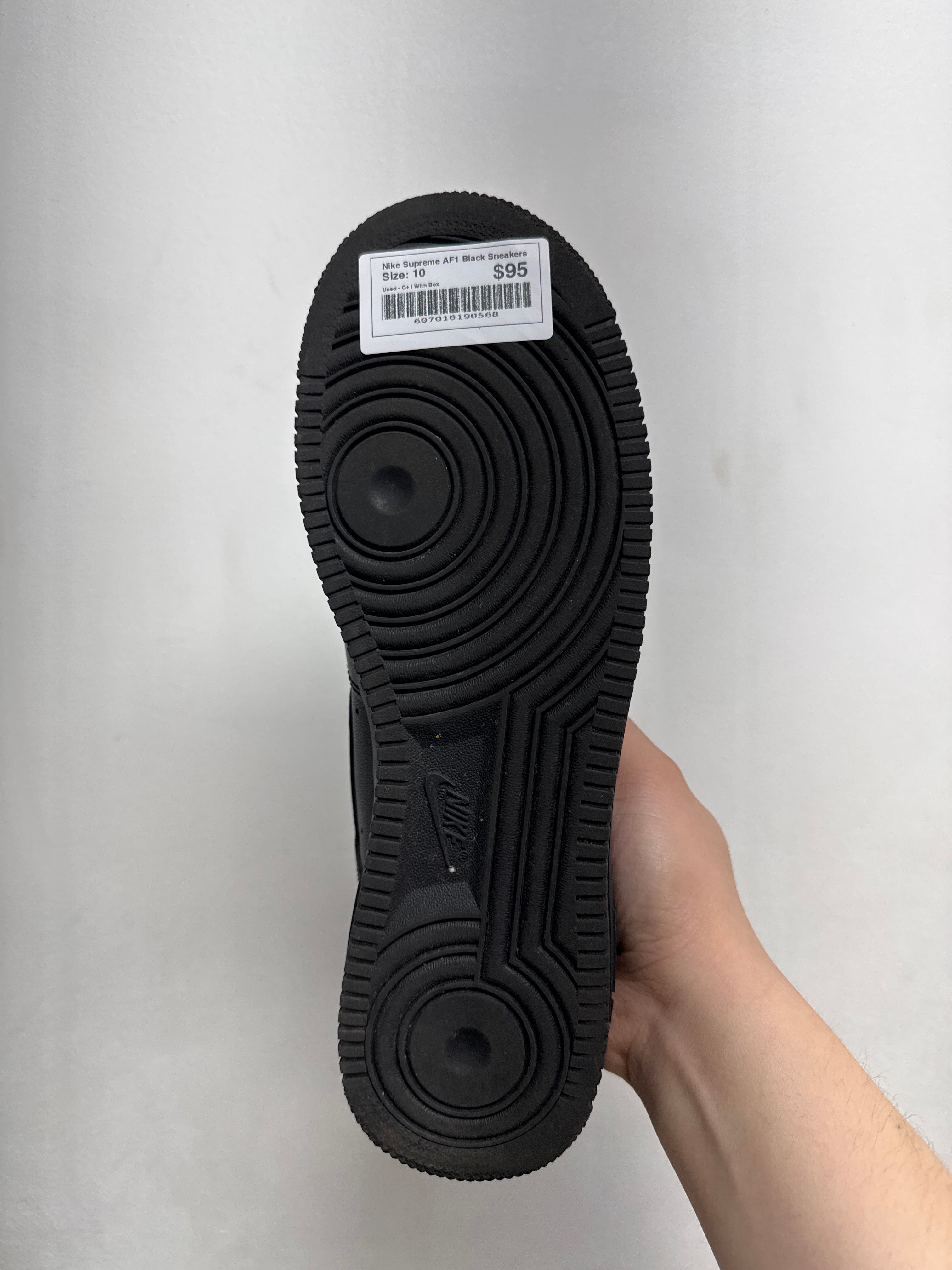 Nike Supreme AF1 Black Sneakers