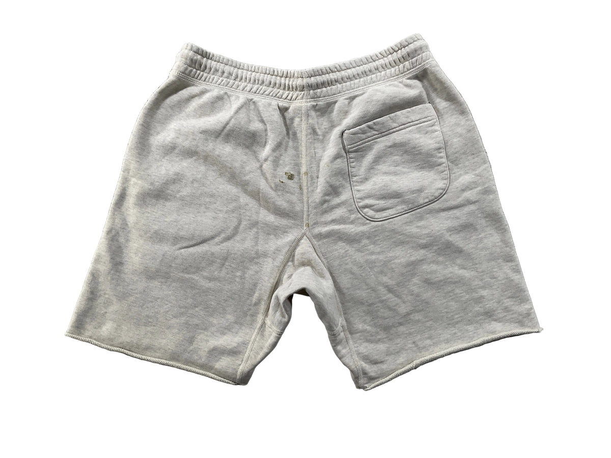 Saint Michael Logo Grey & Red Sweat Shorts
