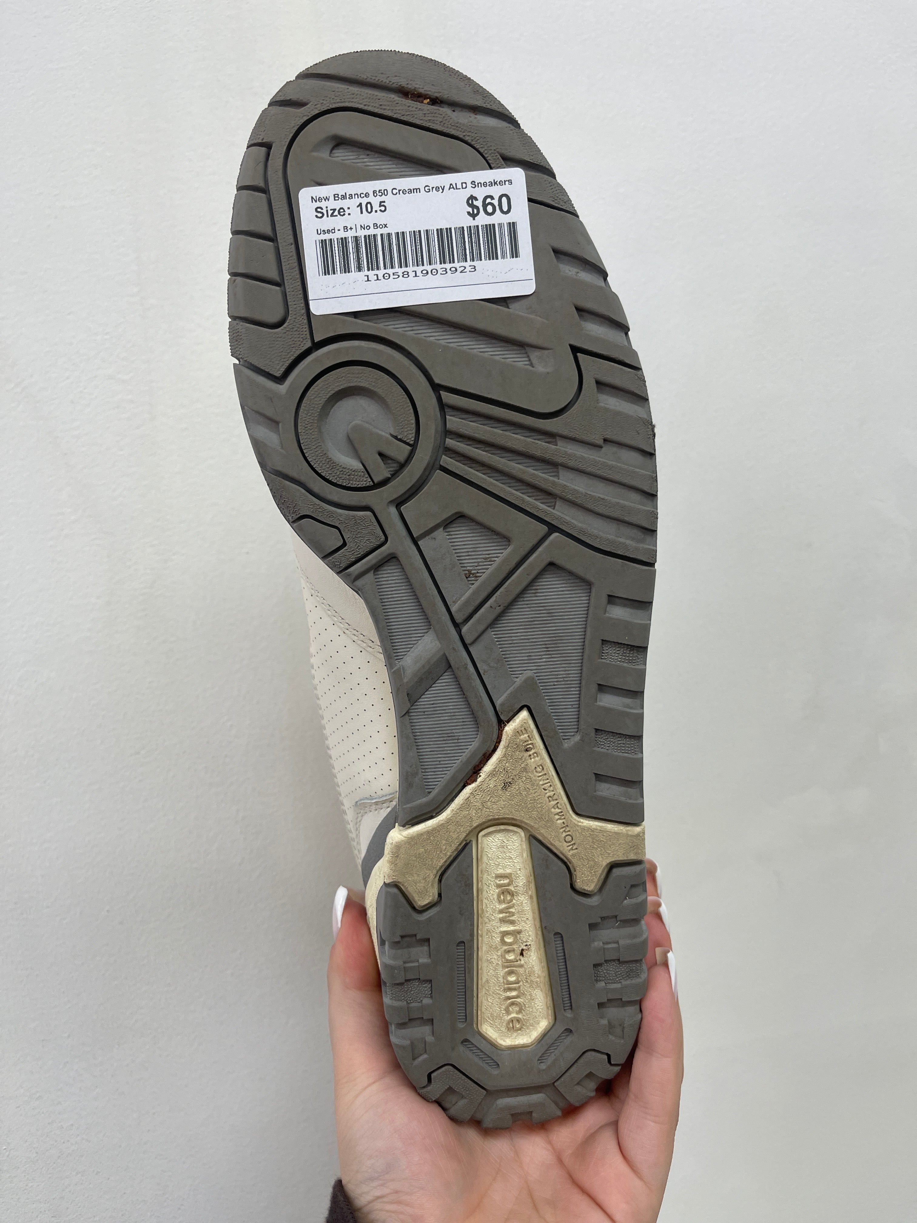 New Balance 650 Cream Grey ALD Sneakers