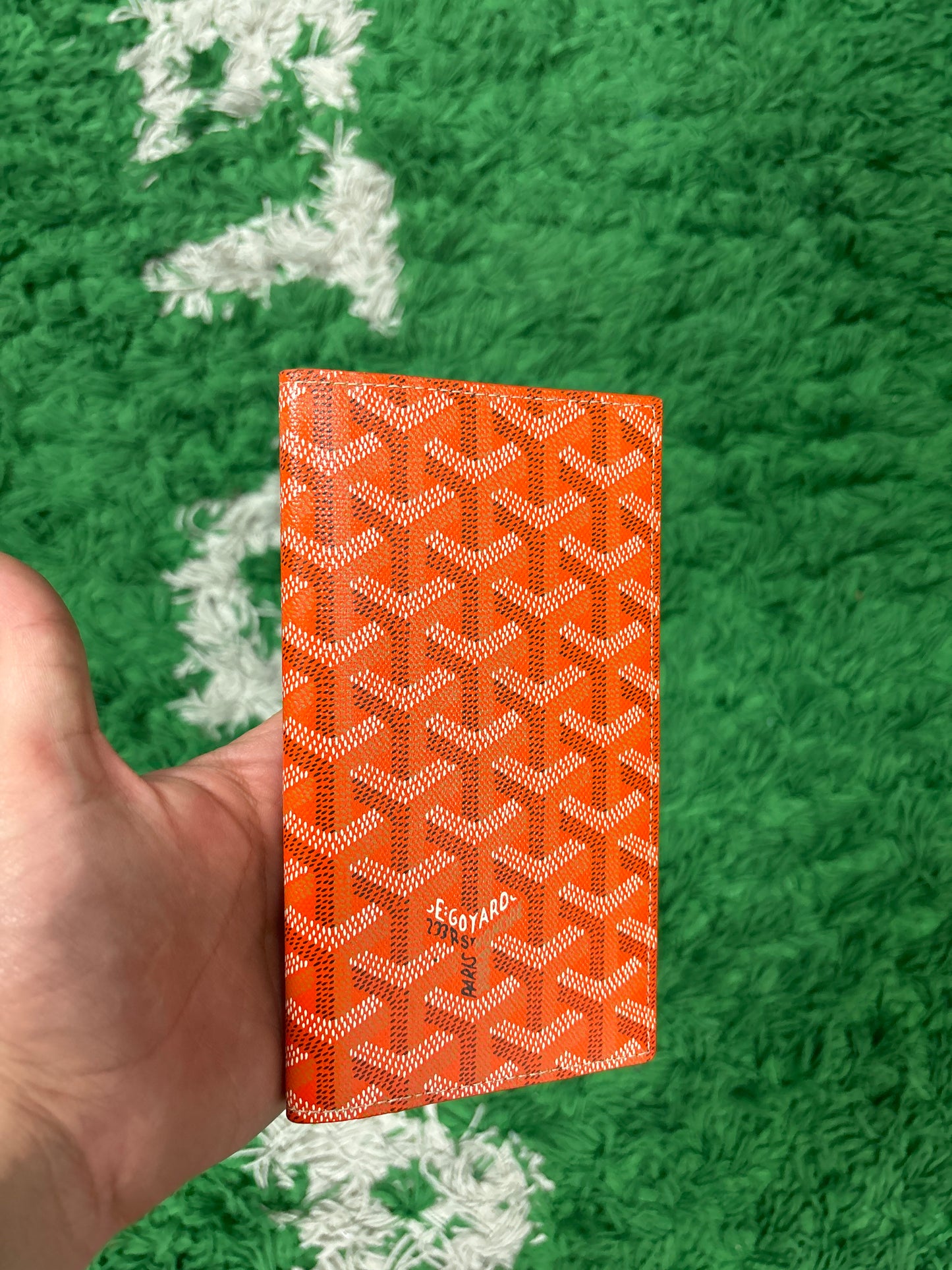 Goyard Long Wallet Orange New OS With Tags