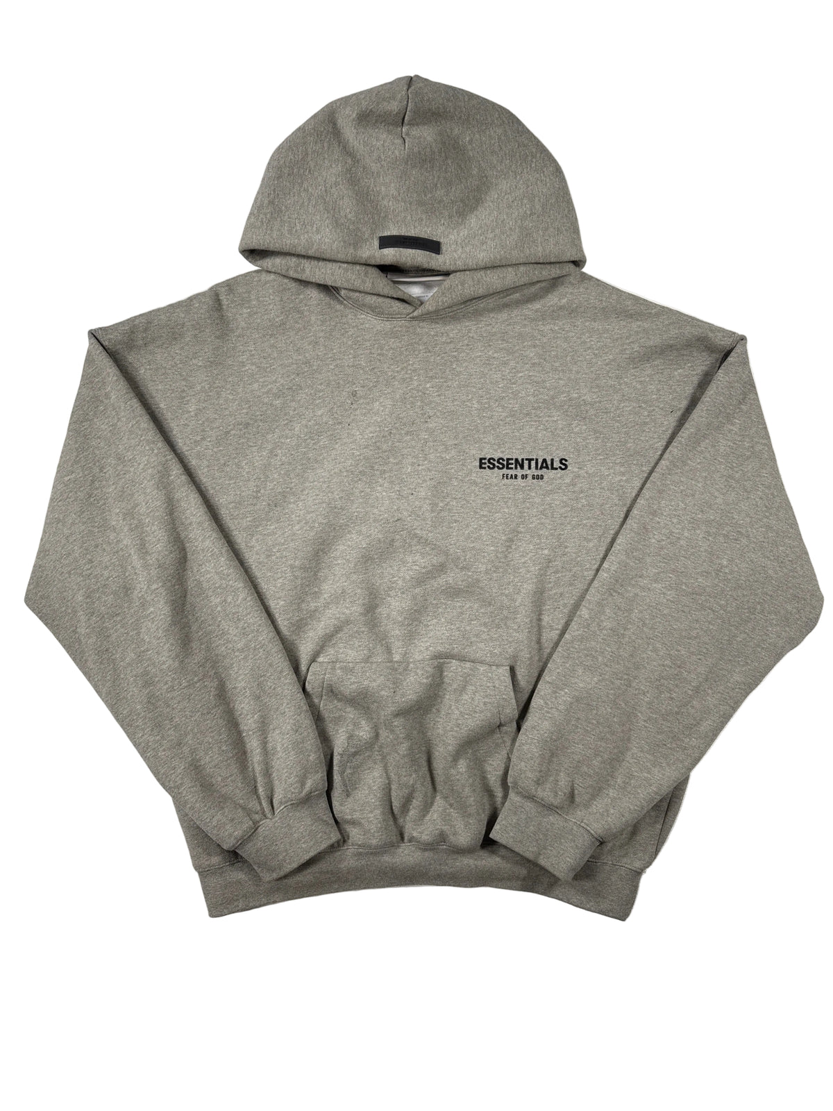Essentials 'Logo' Dark Oatmeal Hoodie