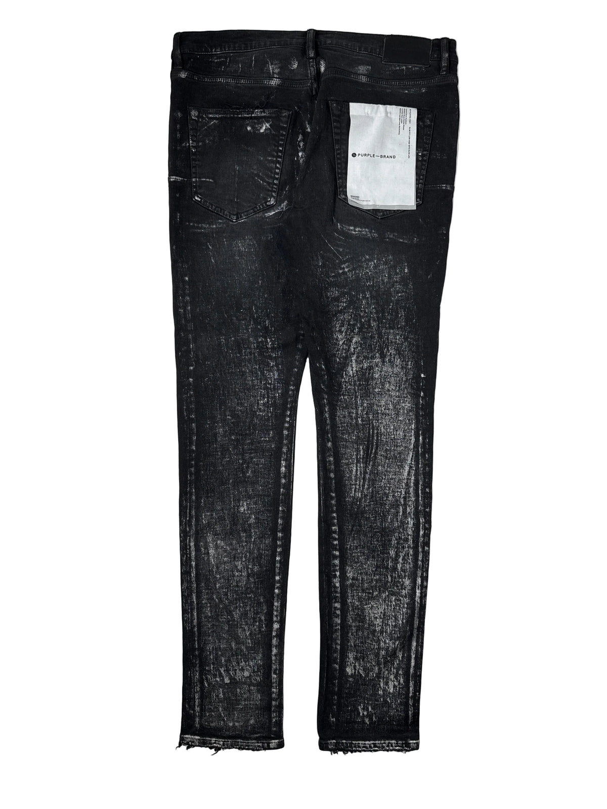 Purple Brand Black Silver Wax Jeans