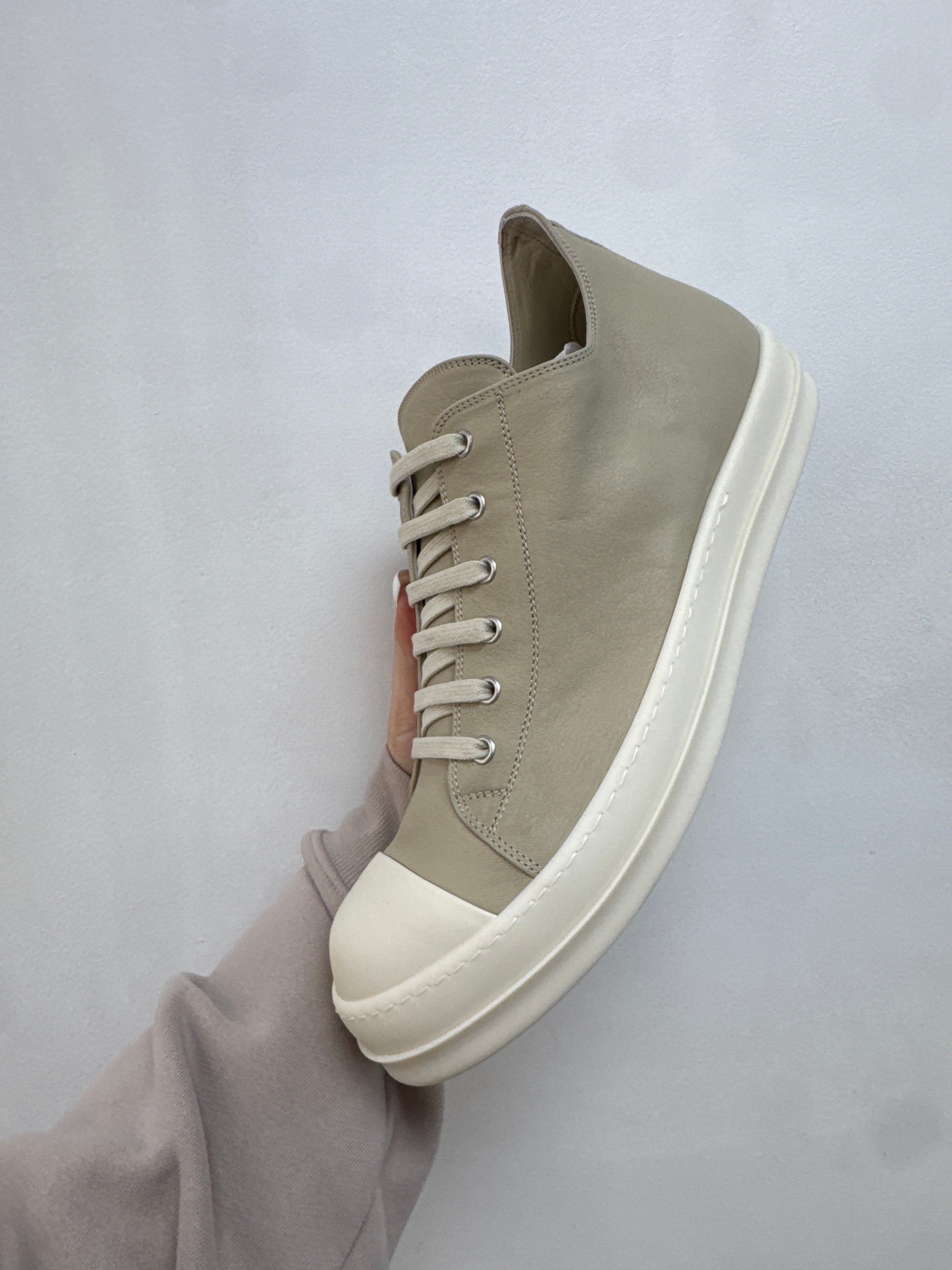 Rick Owens Ramone Sand Milk Sneakers