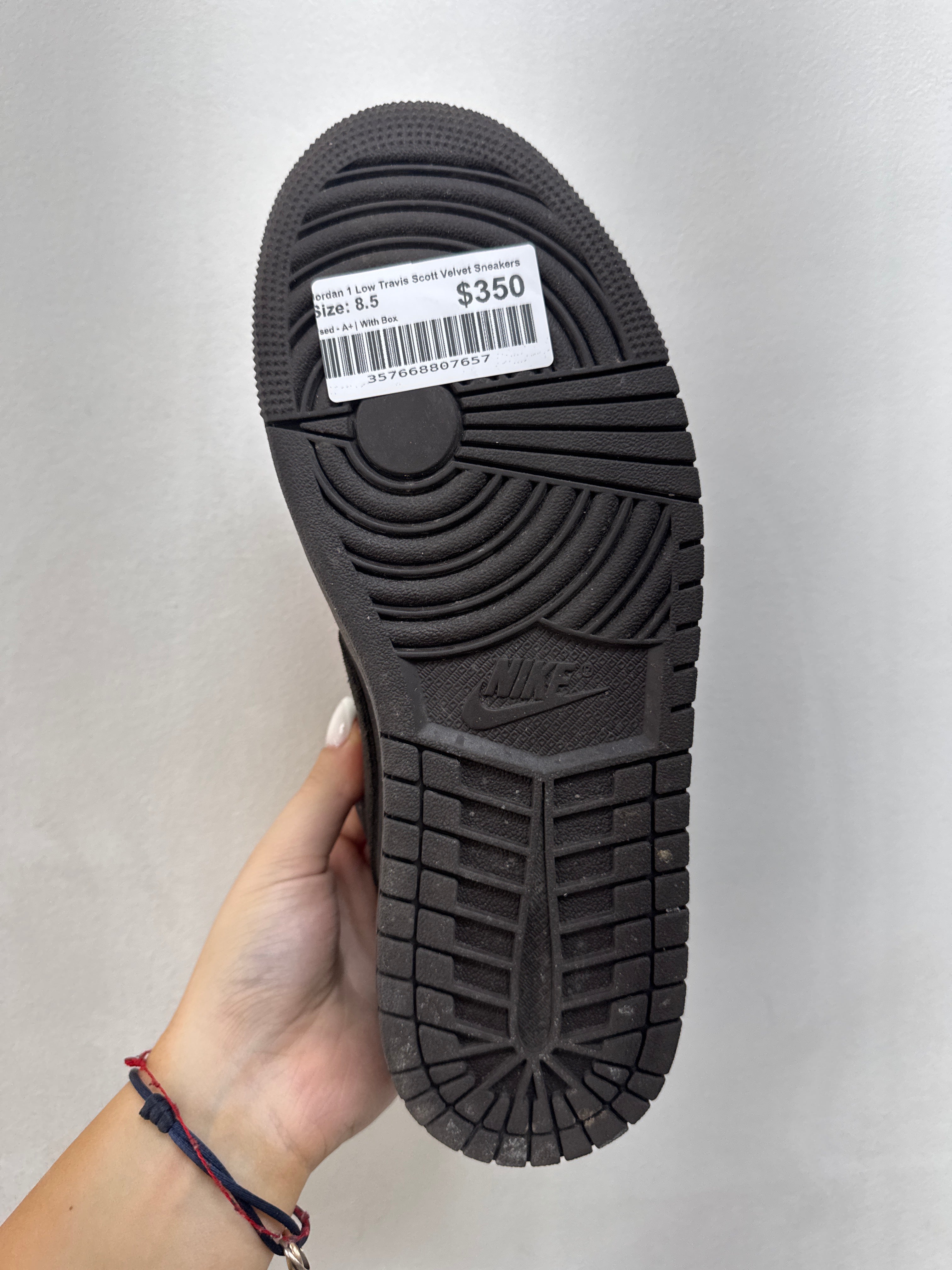 Jordan 1 Low Travis Scott Velvet Sneakers