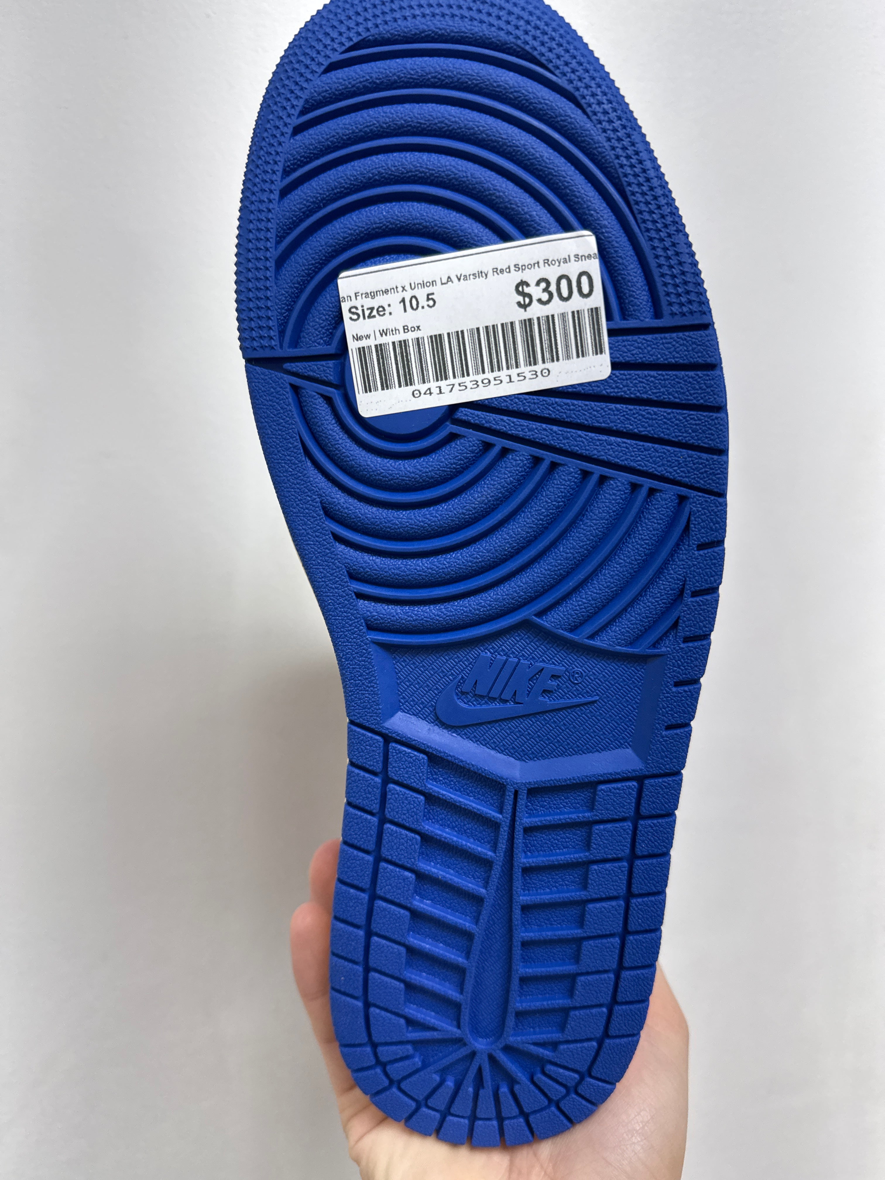 Jordan Fragment x Union LA Varsity Red Sport Royal Sneakers