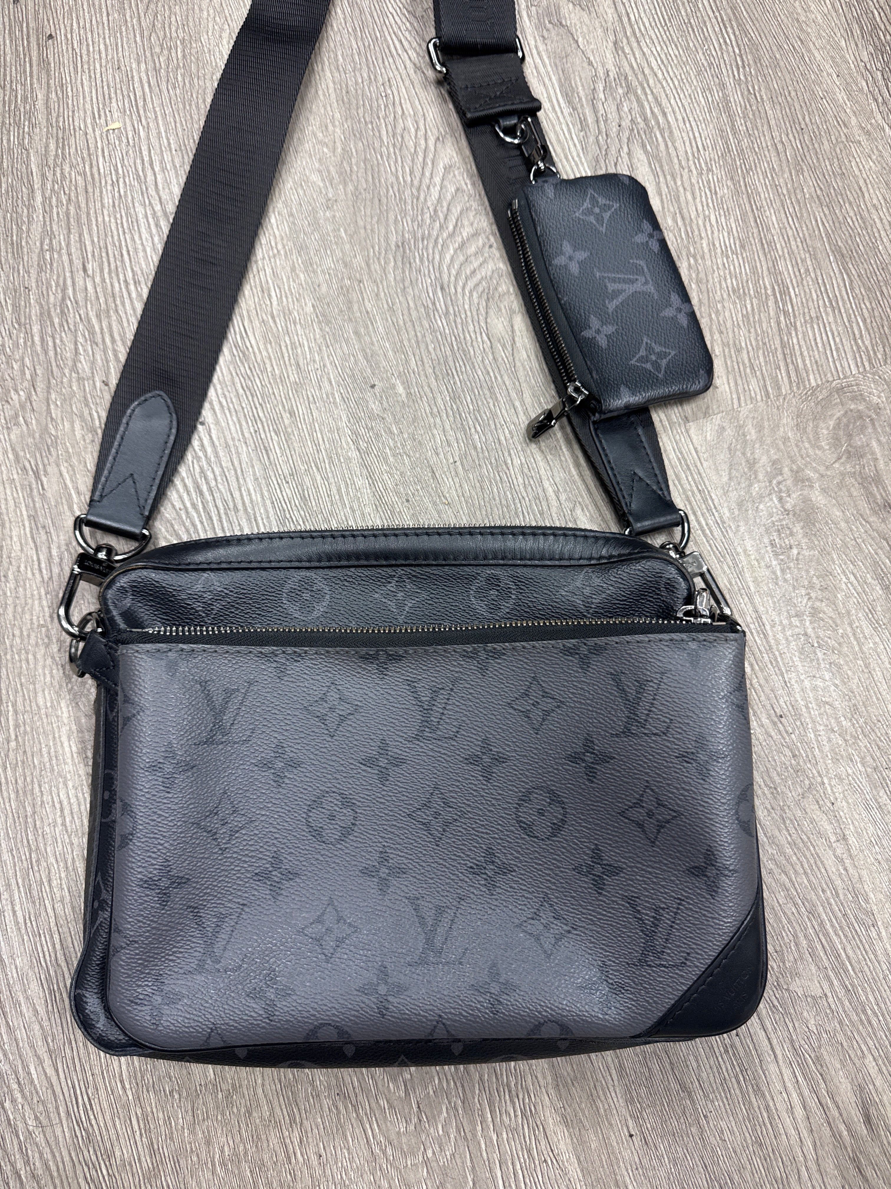 Louis Vuitton Black Monogram Trio Bag