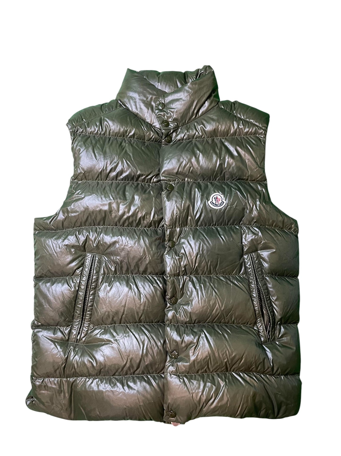 Moncler Olive Puffer Vest