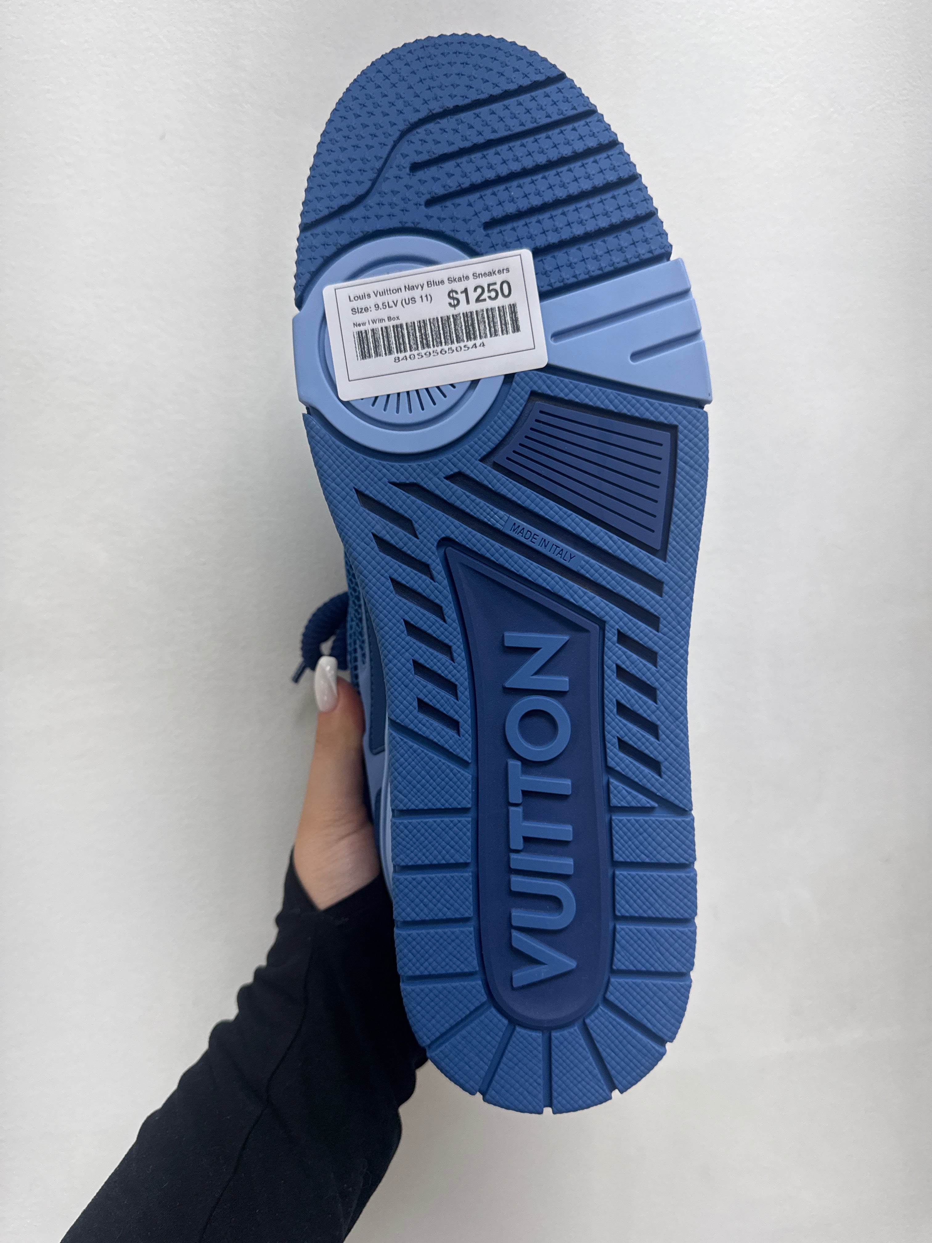 Louis Vuitton Navy Blue Skate Sneakers