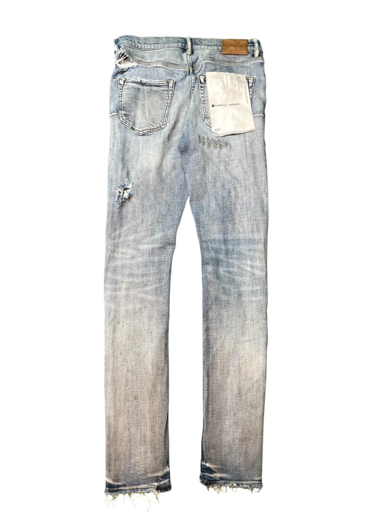 Purple Brand "Stitches" Light Wash Blue Jeans