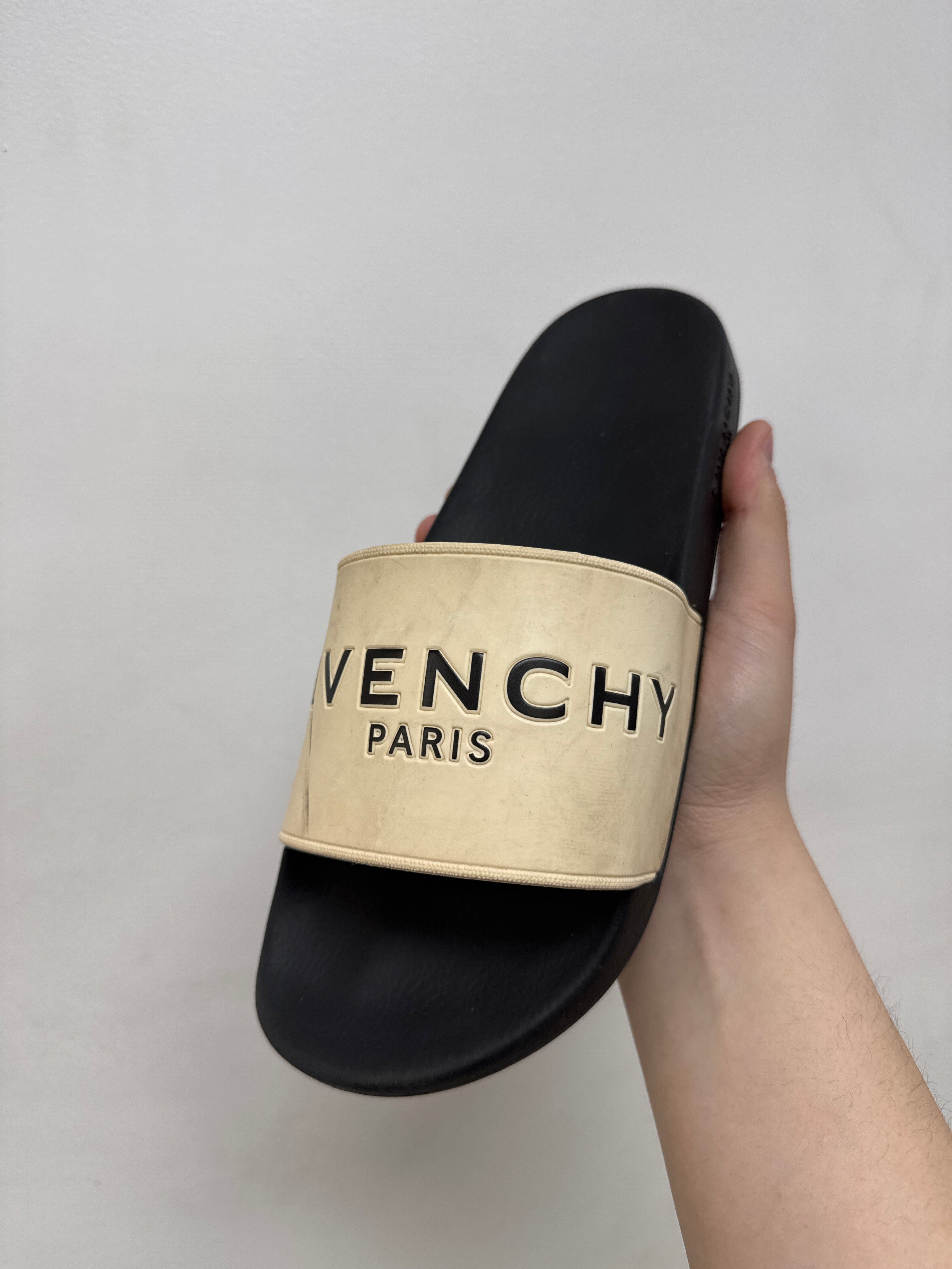 Givenchy Black White Pool Slides