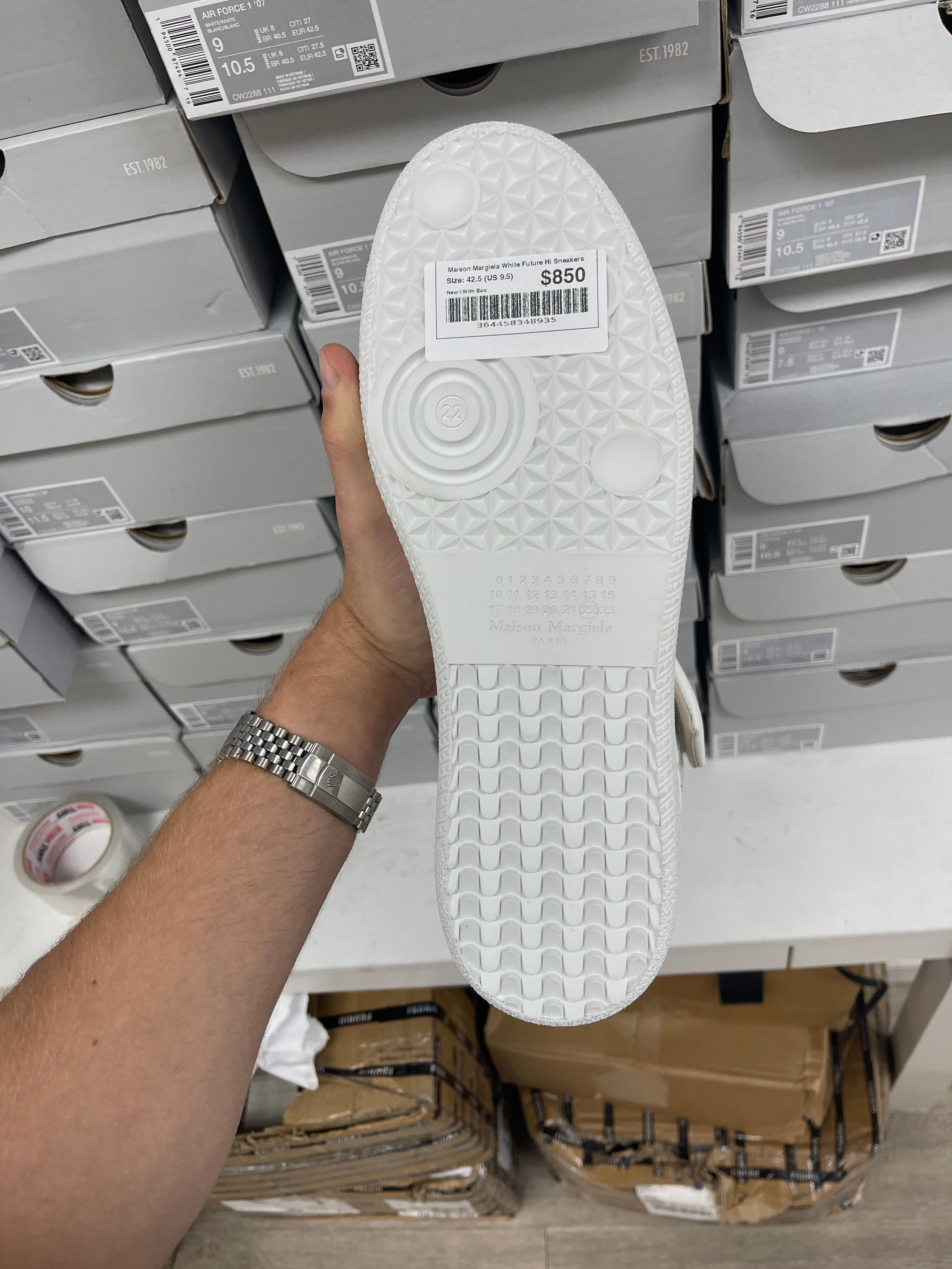 Maison Margiela White Future Hi Sneakers