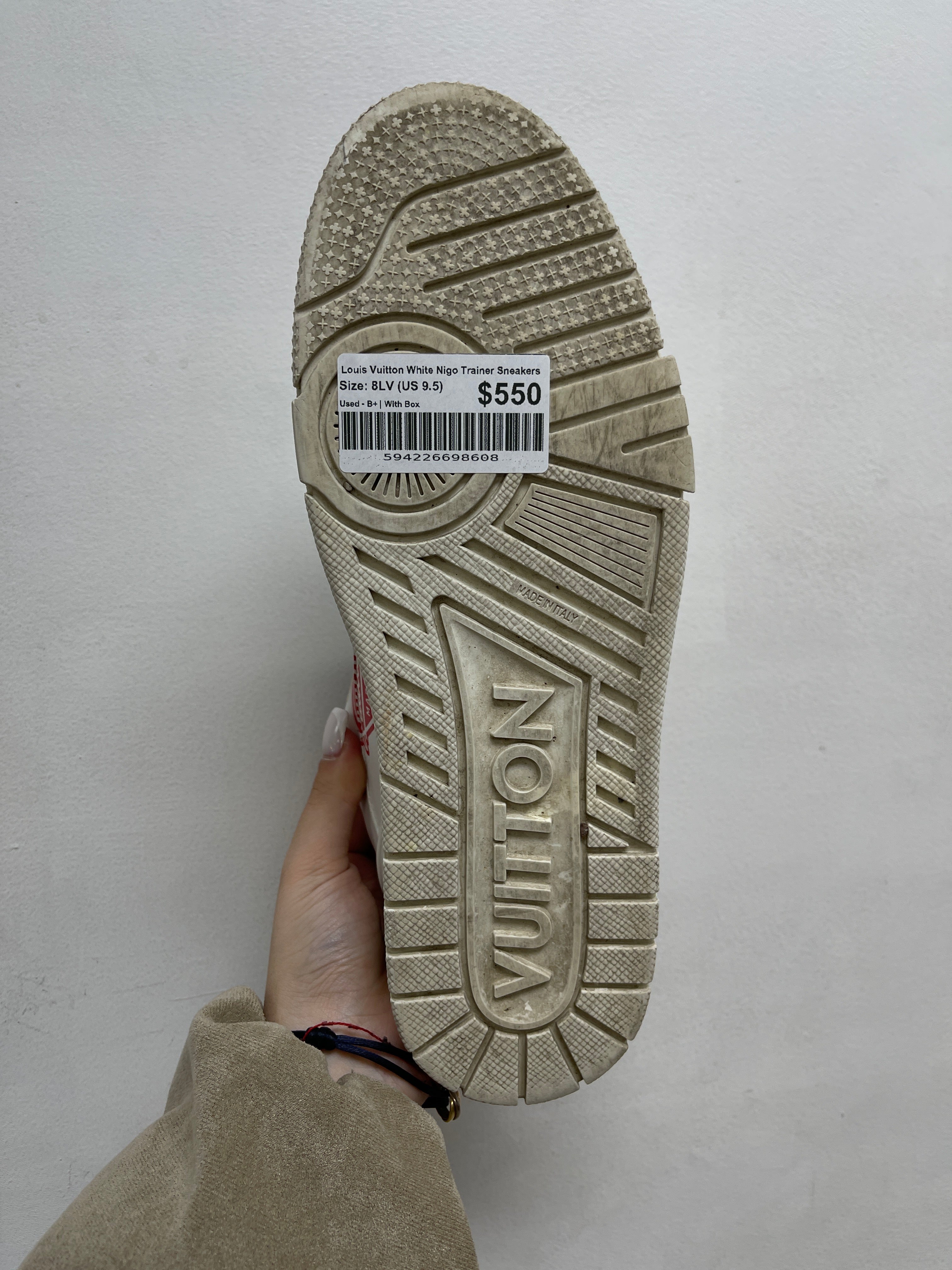 Louis Vuitton White Nigo Trainer Sneakers