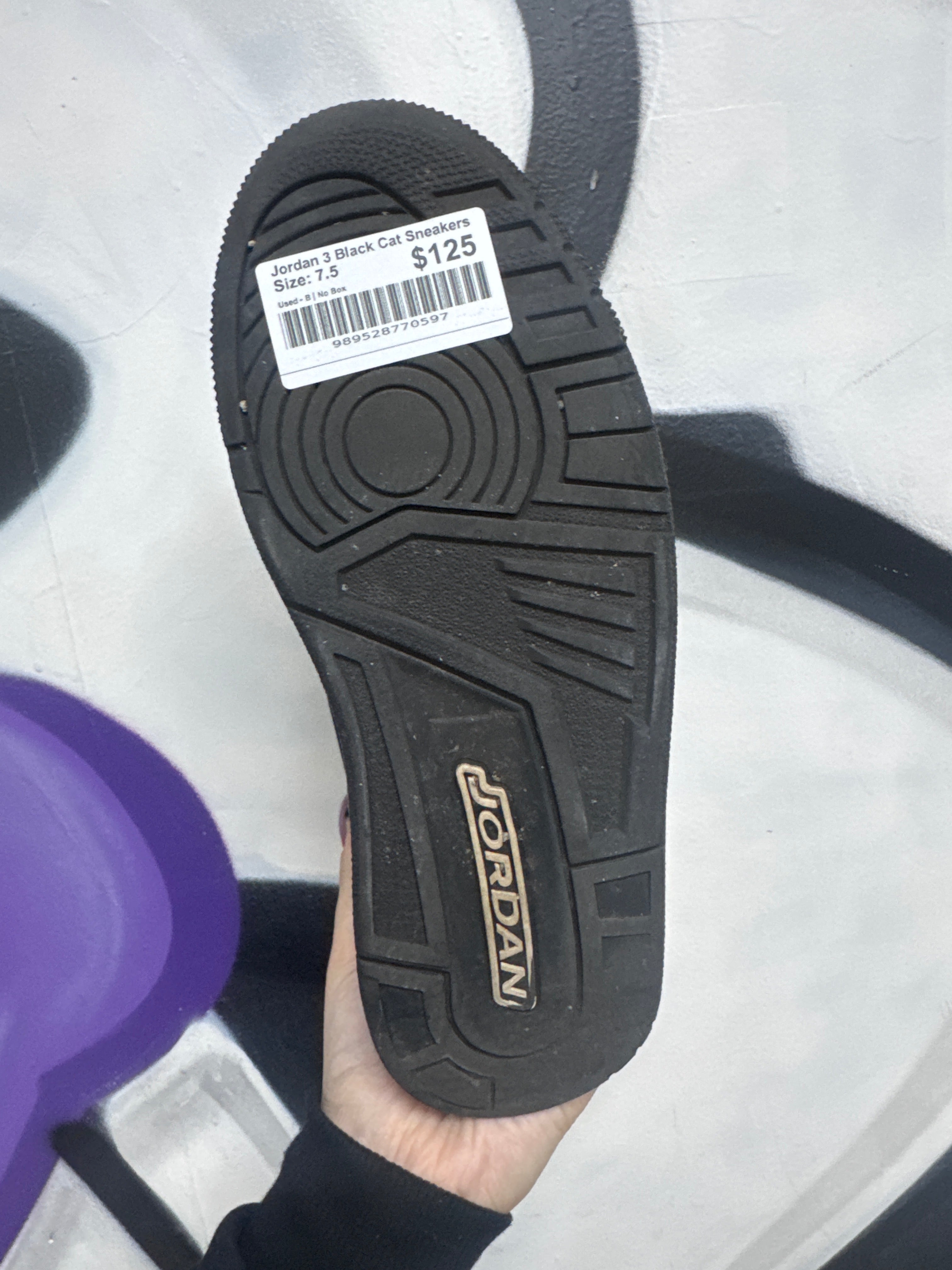 Jordan 3 Black Cat Sneakers