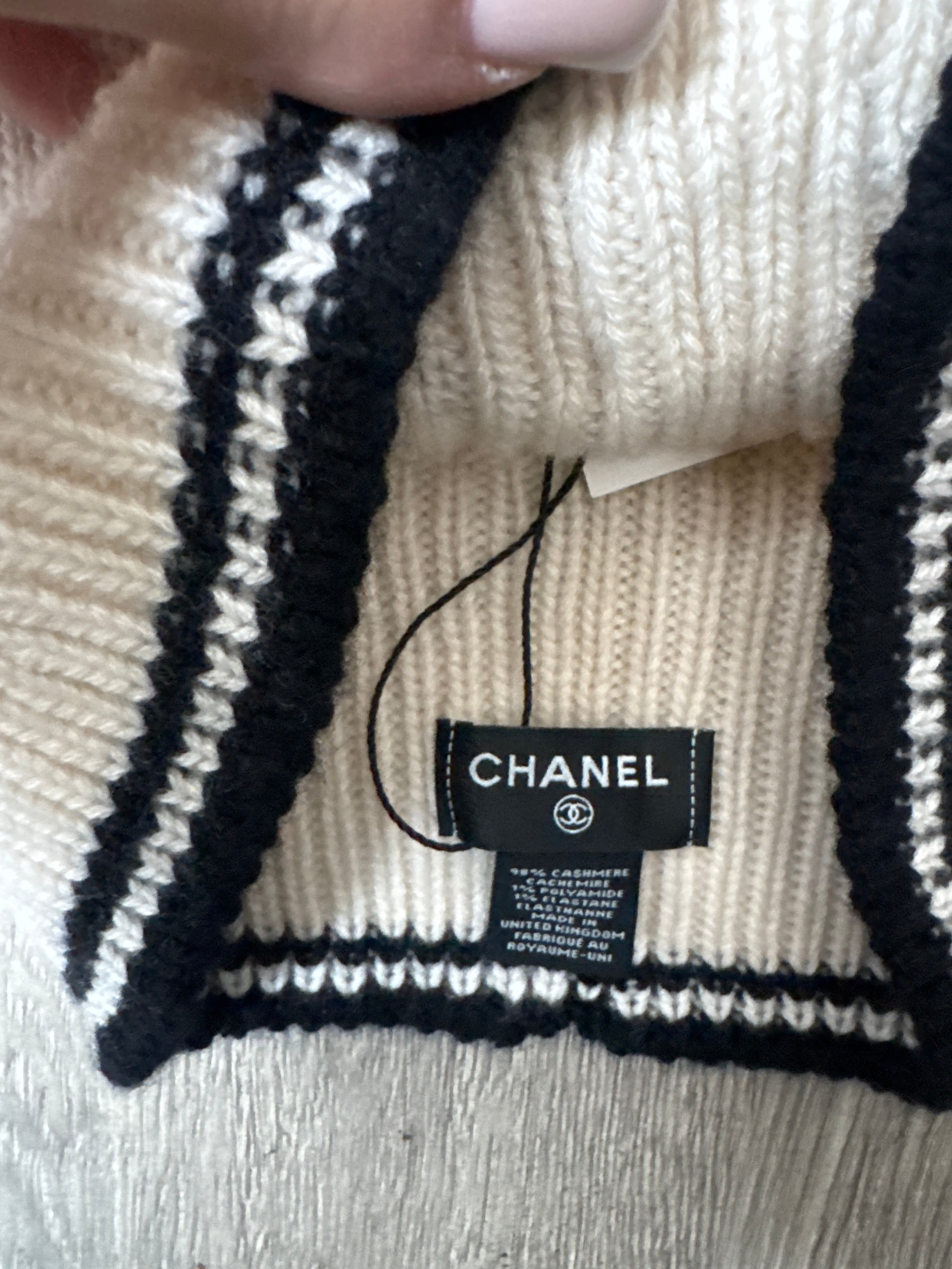 Chanel Cashmere CC Ski Mask