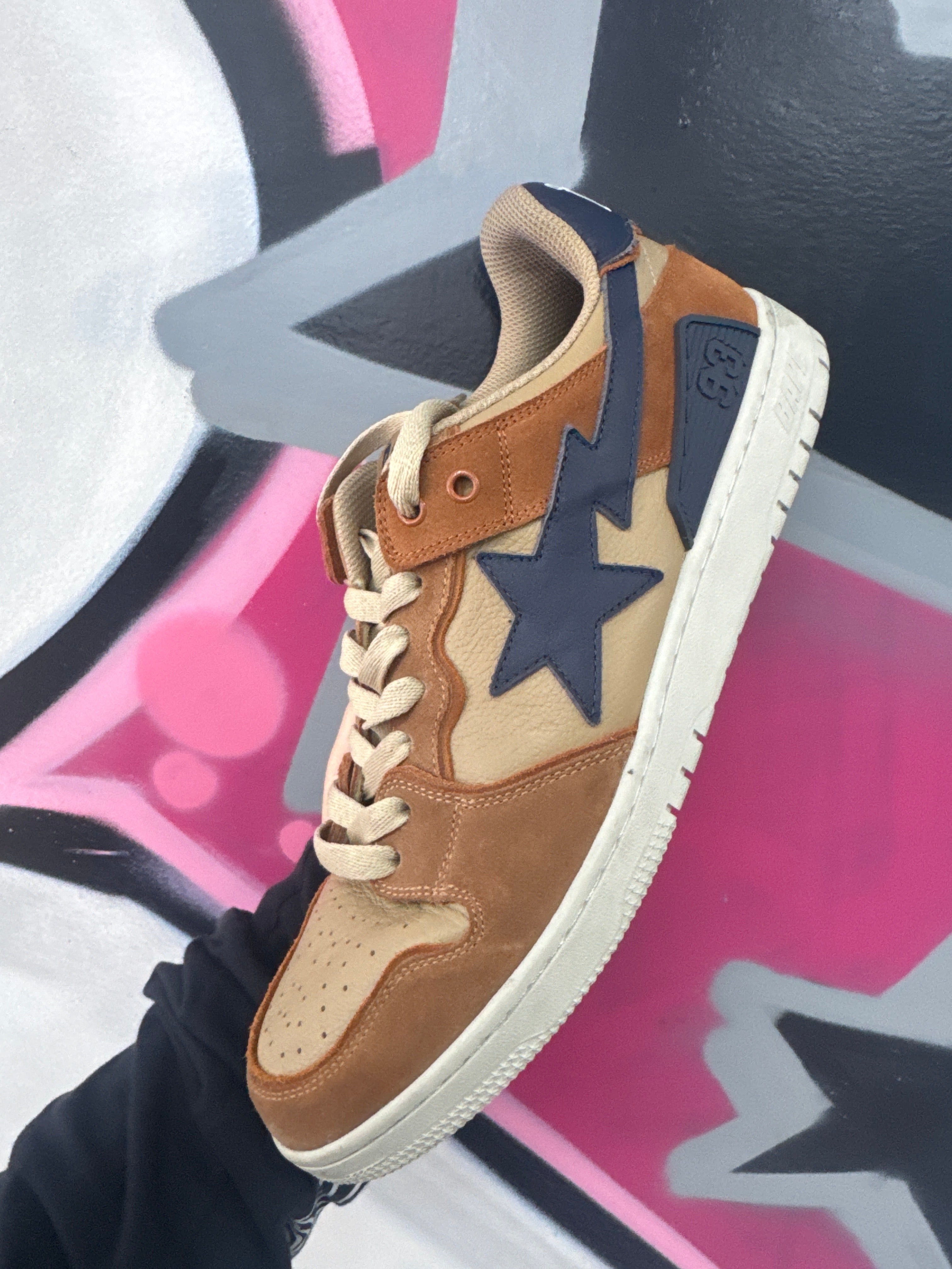 BAPE Brown Bapesta Sneakers