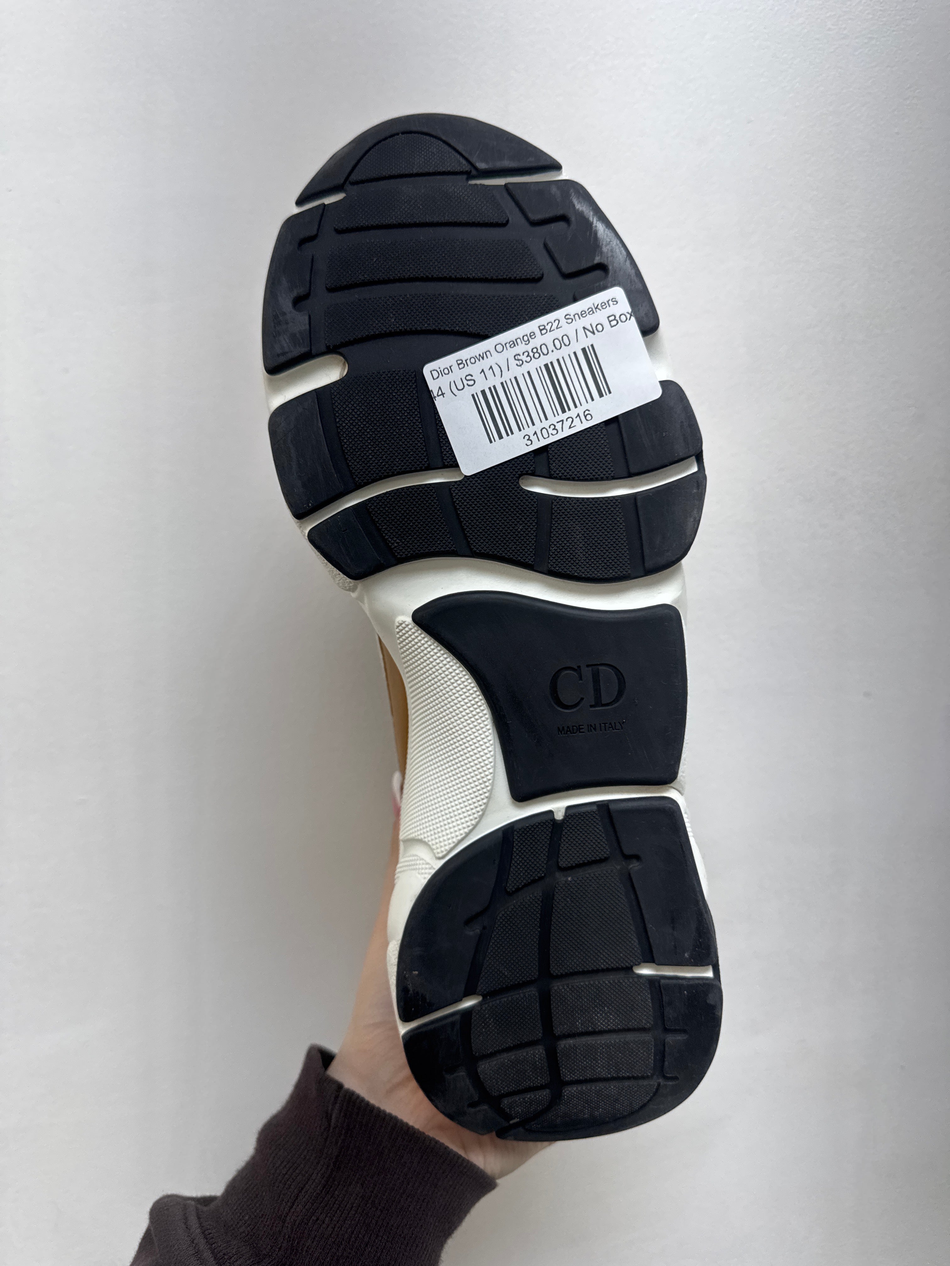 Dior Brown Orange B22 Sneakers