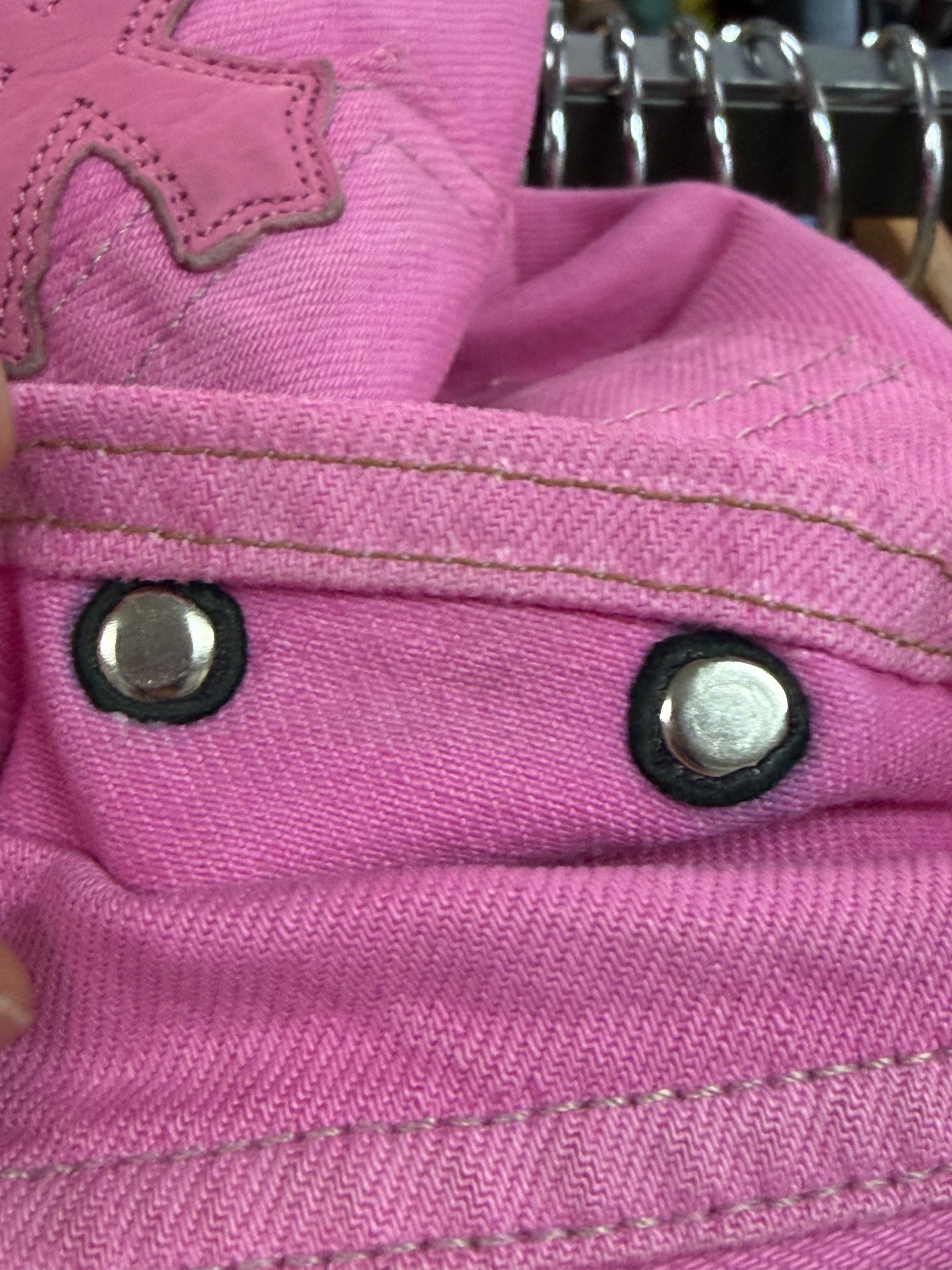 Chrome Hearts Pink Sex Records Levi's 501 Jeans