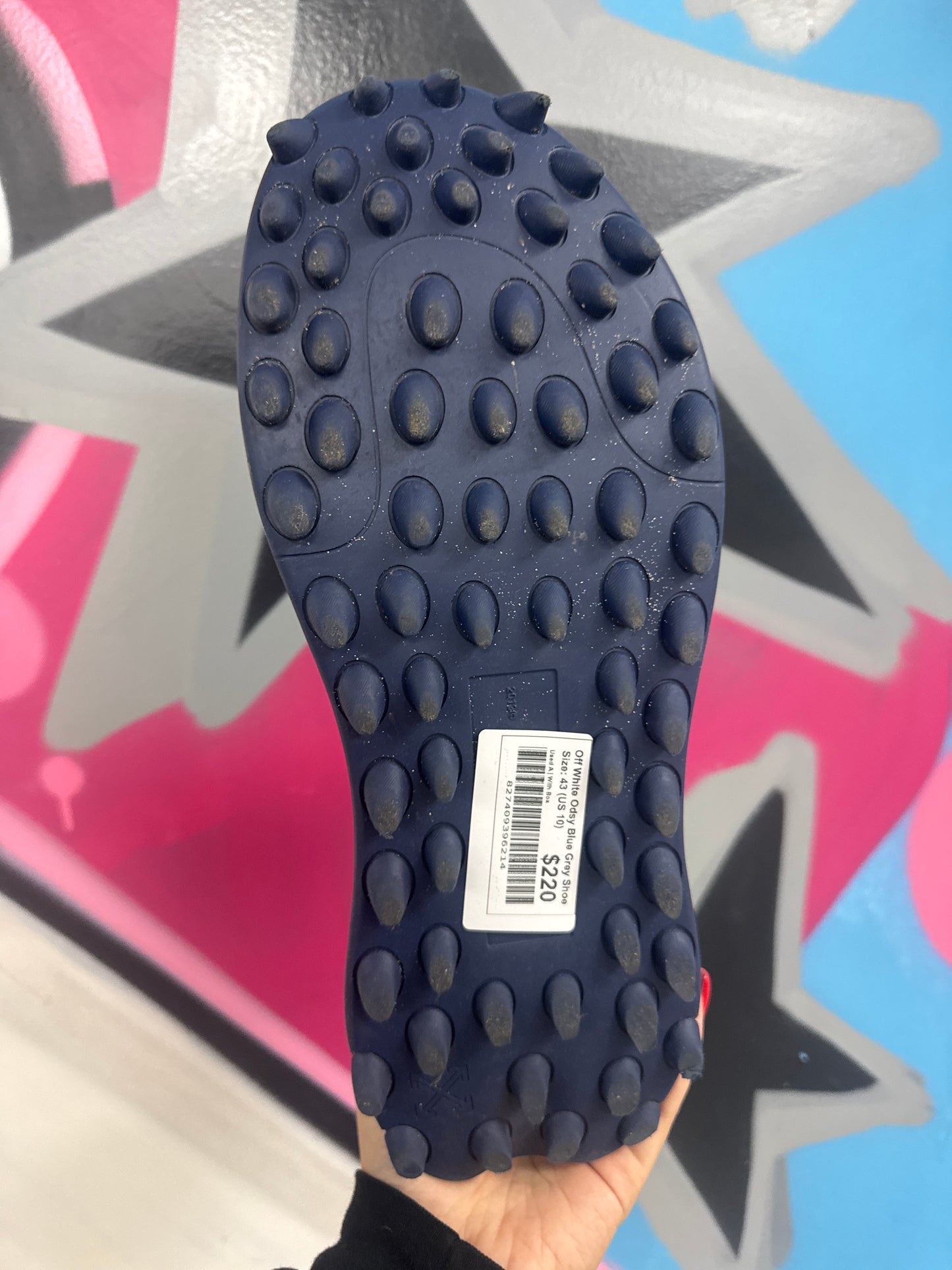 Off White Odsy Blue Grey Shoe