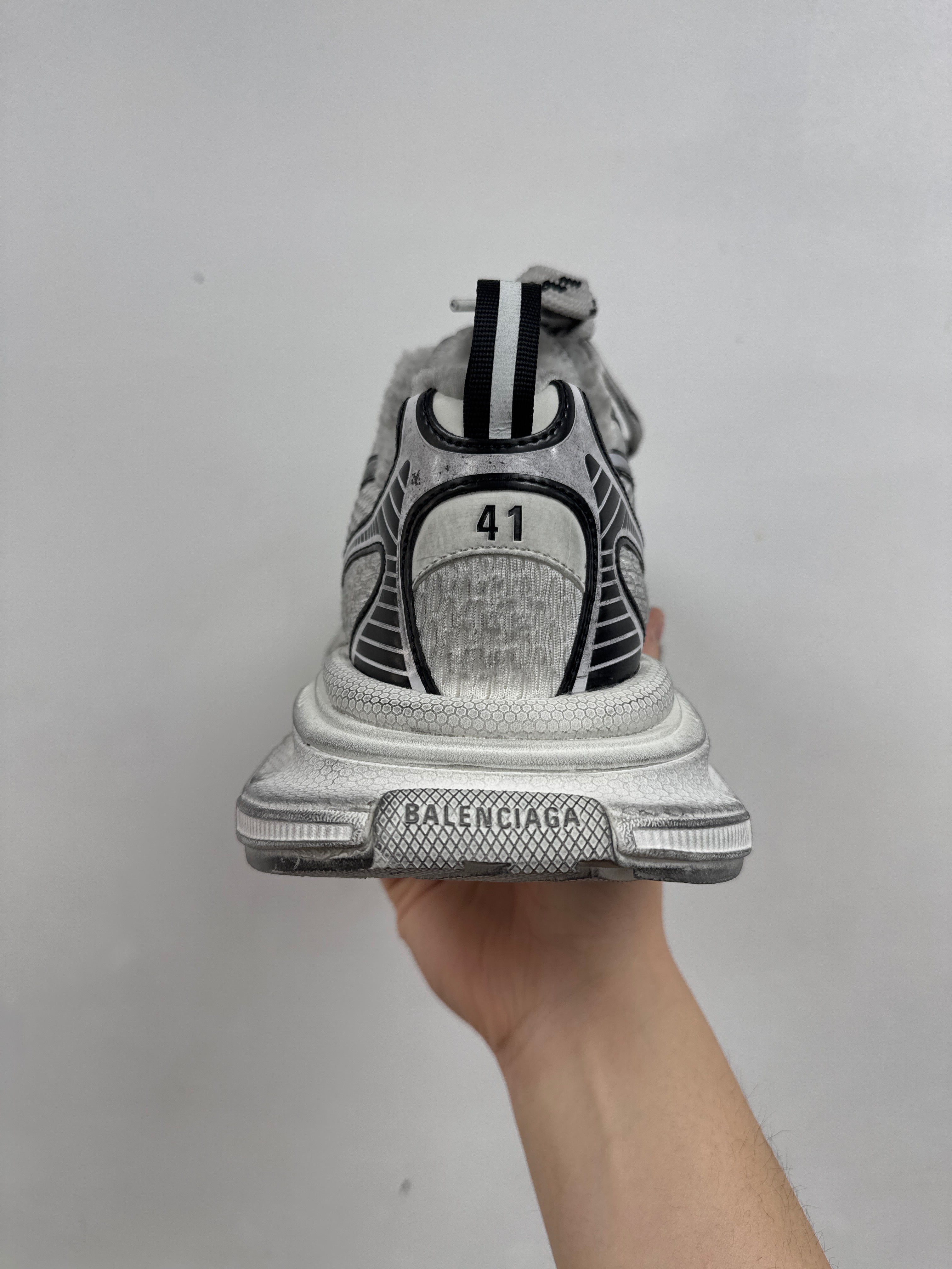Balenciaga White Black 3XL Sneakers