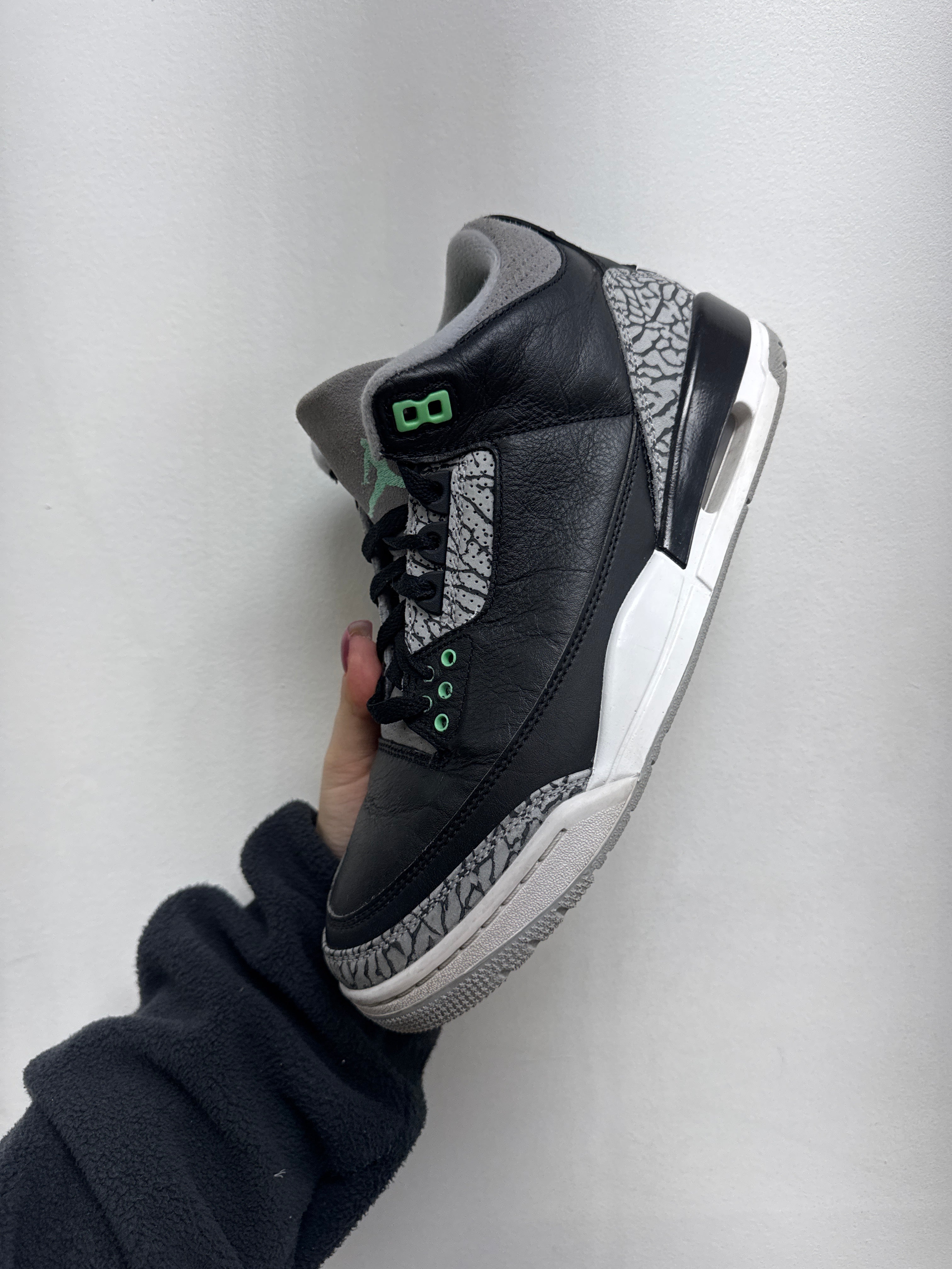 Jordan 3 Green Glow Sneakers