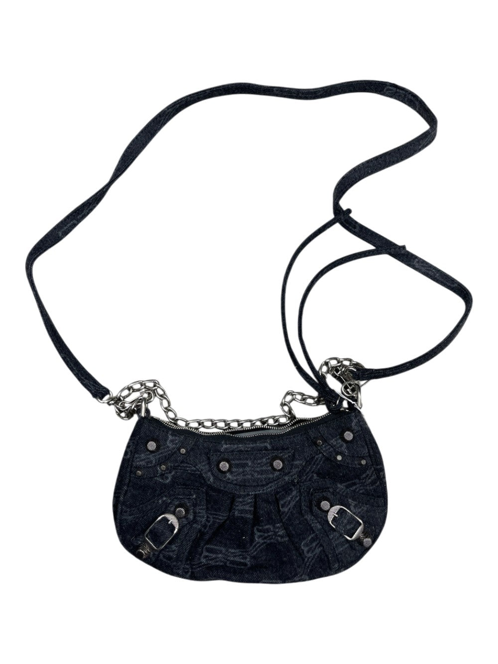 Balenciaga "Denim City" Black Bag