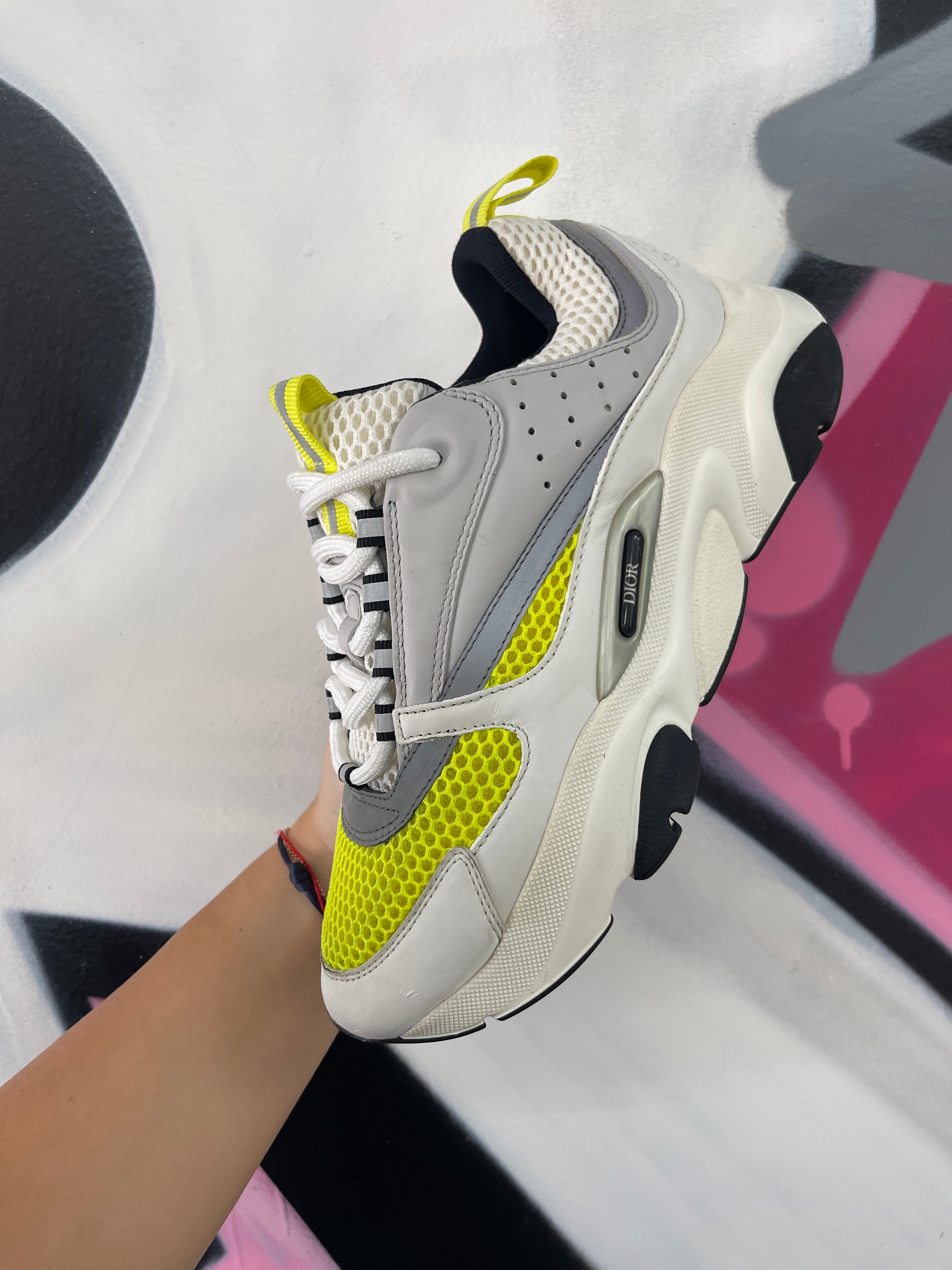 Dior B22 White Yellow Used No Box