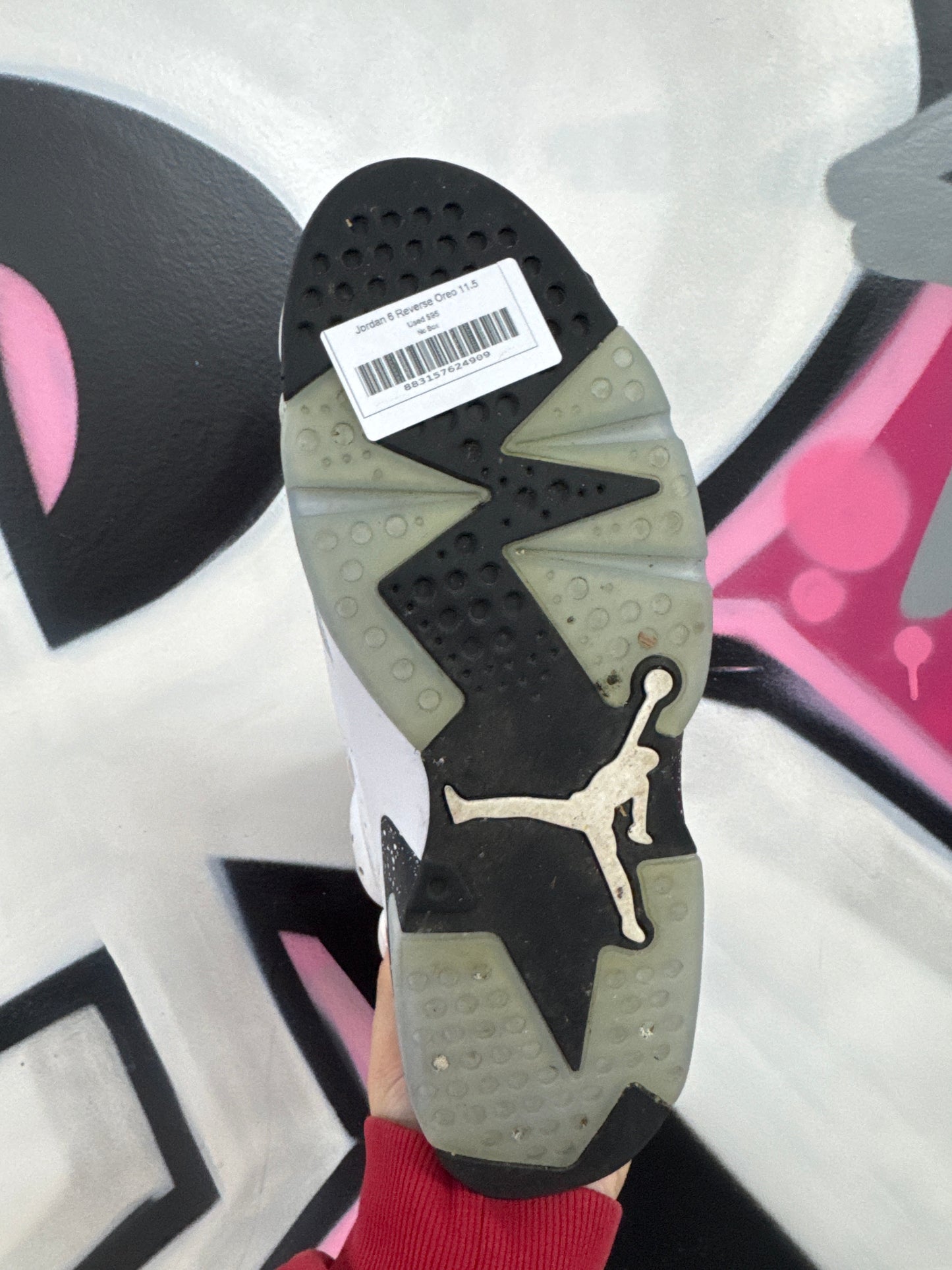 Jordan 6 Reverse Oreo Used No Box
