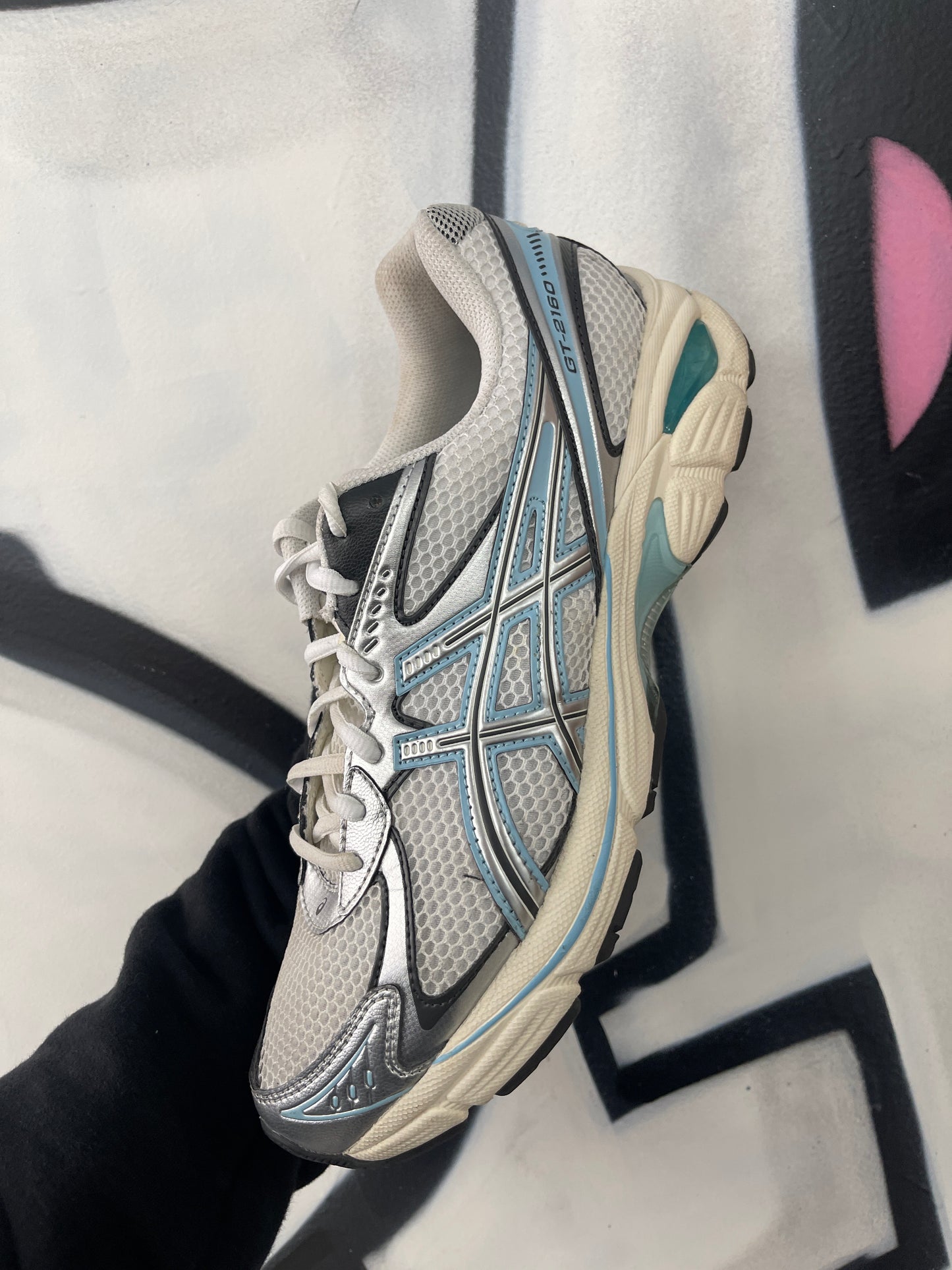 ASICS GT-2160 Pure Silver Blue Lightly Worn No Box